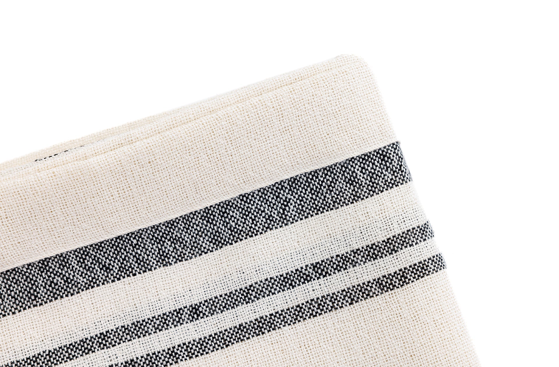 Miska Collection - Handloomed 100% Alpaca Throw Blanket from Peru - Ink & Ivory Horizon