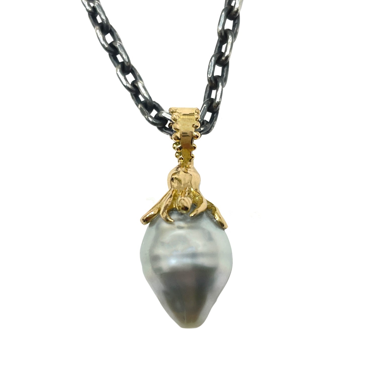 MERCURY-FREE GOLD OCTOPUS PEARL NECKLACE - Paz Lifestyle 