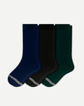 Dress Solid Mix Calf Sock 3-Pack