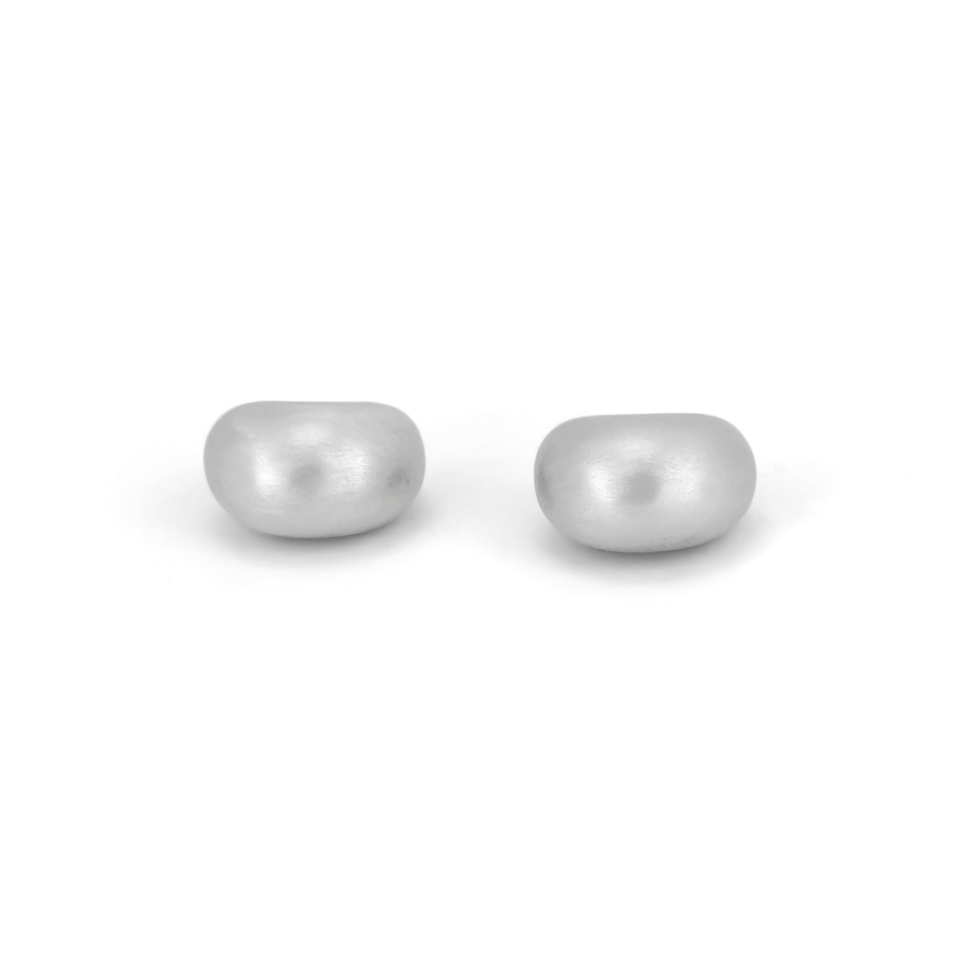the silver lunar crescent earrings