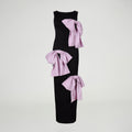 Maxi Pink Bow Evening Gown - Paz Lifestyle 