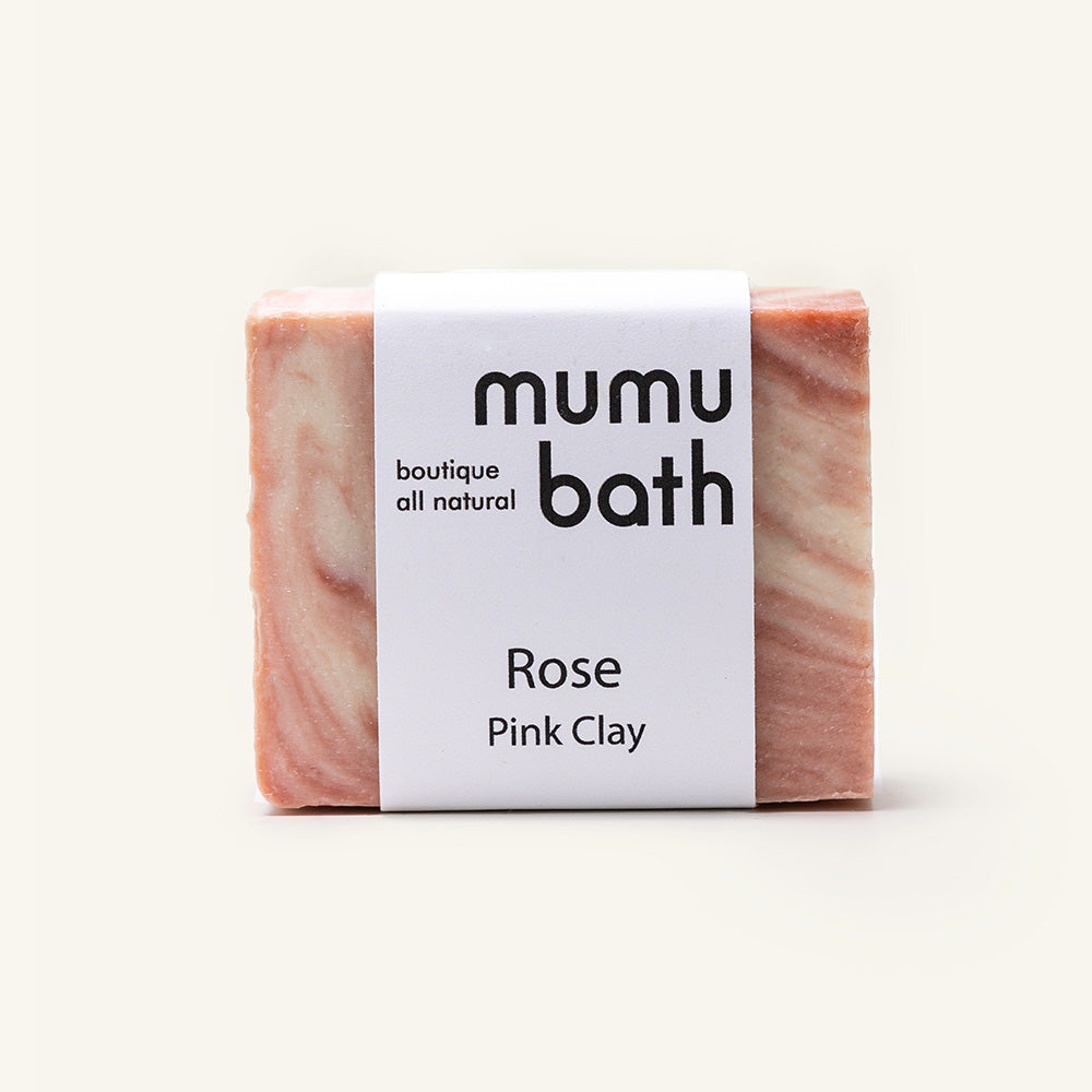 Rose Pink Clay Soap handmade soaps by Mumu Bath