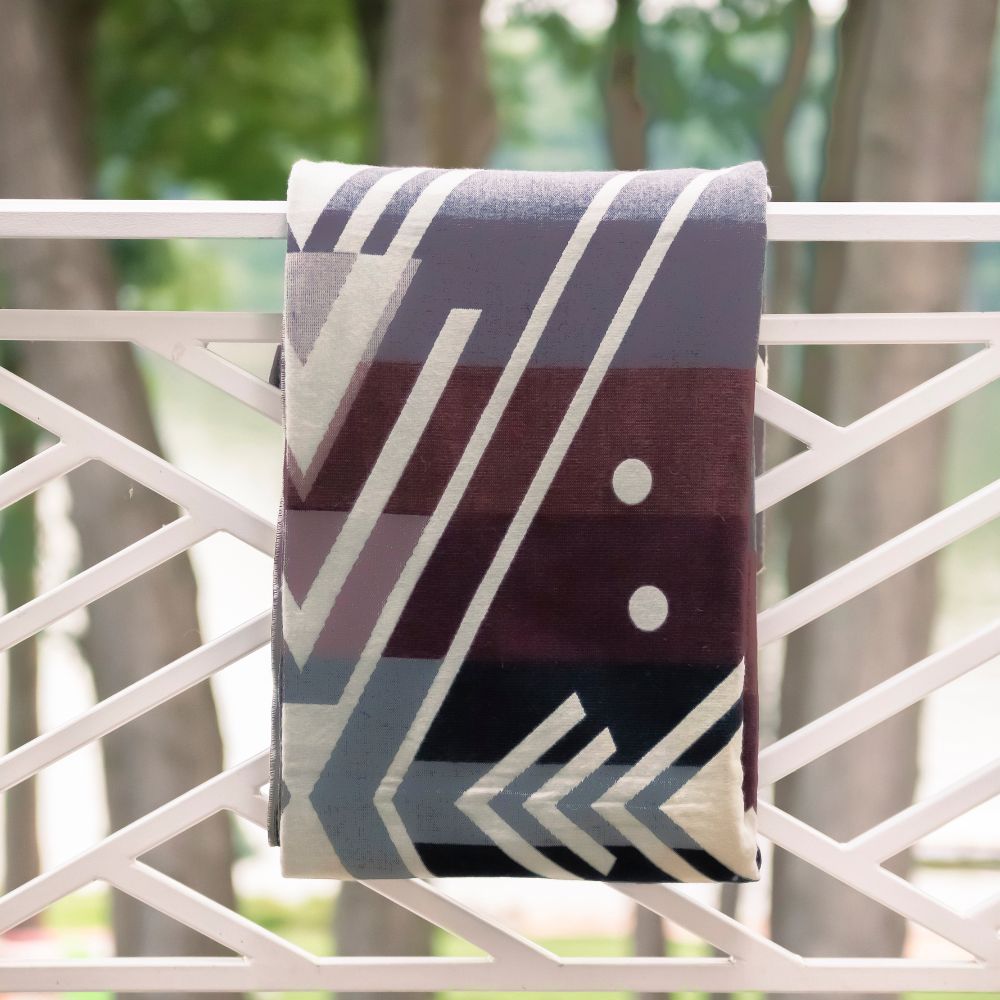 Yachana Collection - Chevron Gray Brown Red and Cream - Paz Lifestyle 