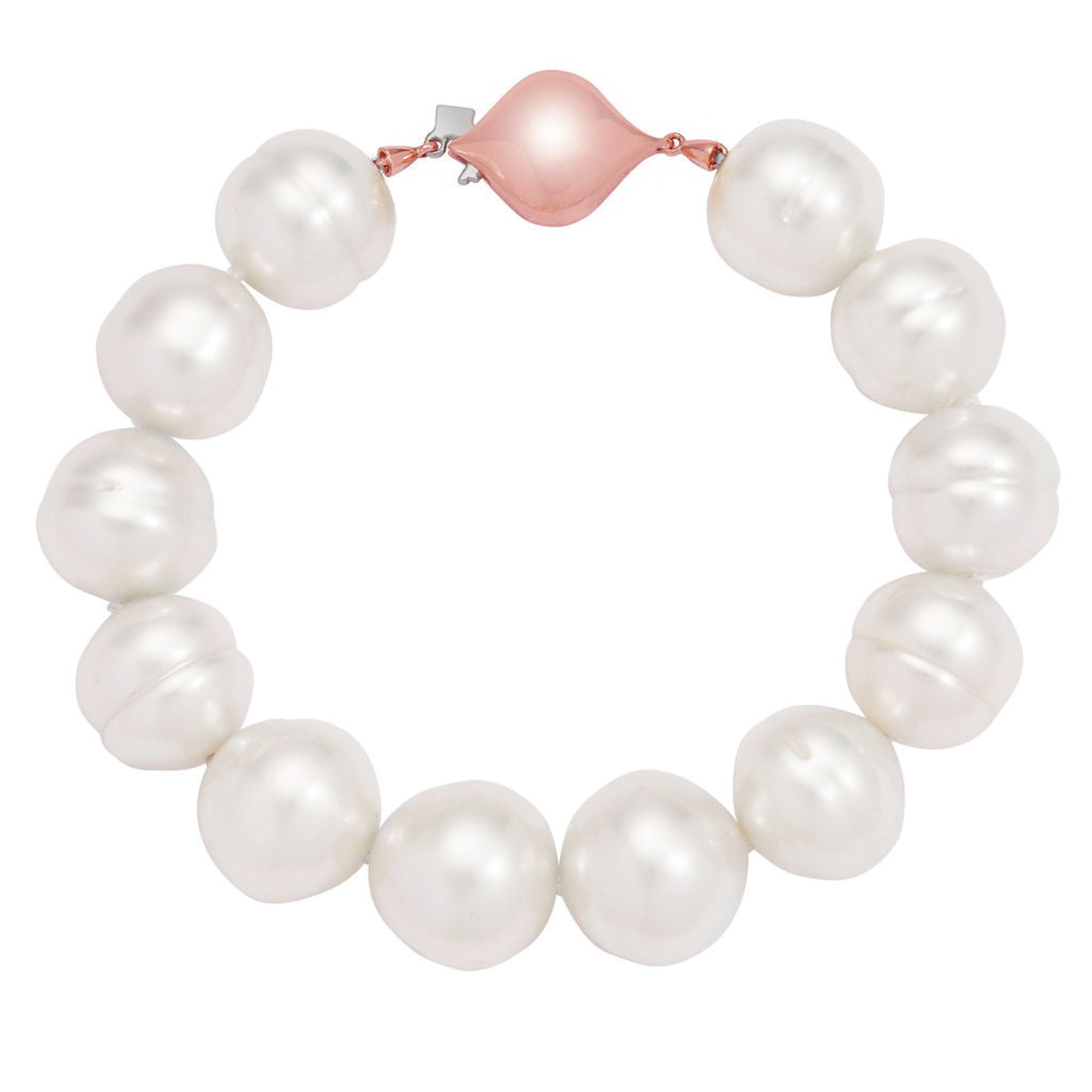 Australian South Sea Circle Pearl Bracelet in Rose Gold - Paz Lifestyle 