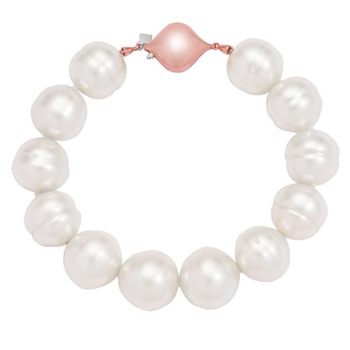 Australian South Sea Circle Pearl Bracelet in Rose Gold - Paz Lifestyle 