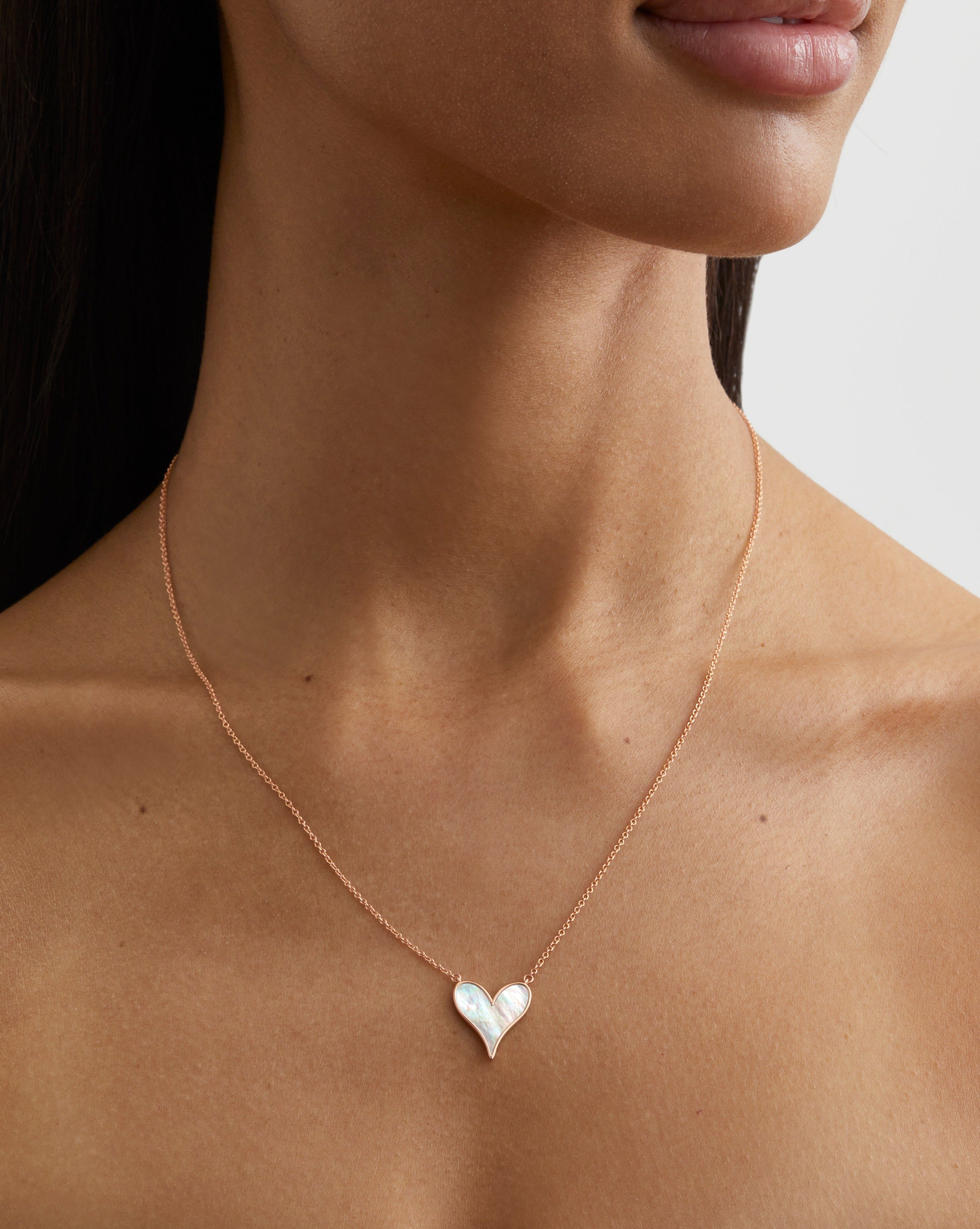 Love Pendant 15mm in Rose Gold