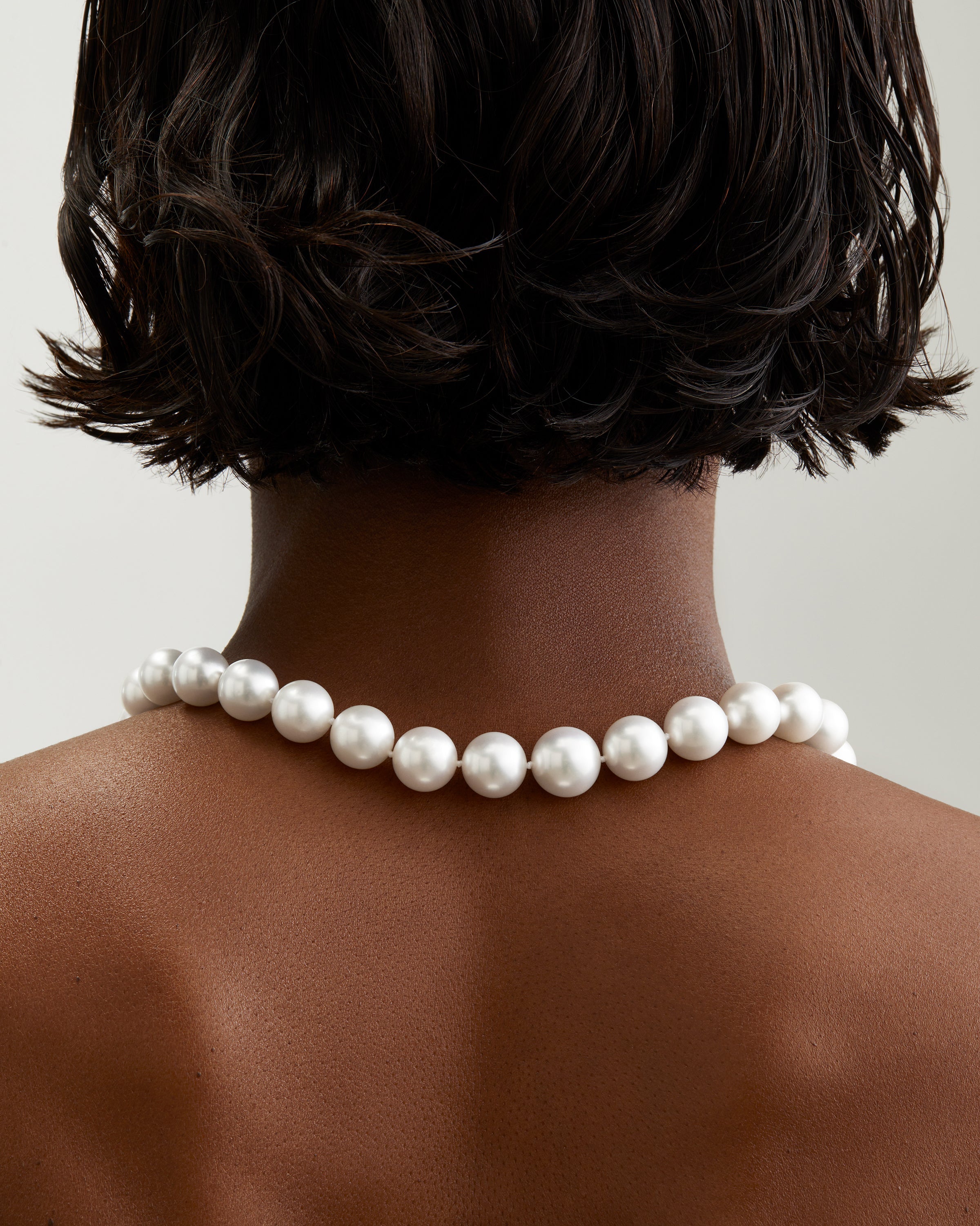 Australian South Sea Round Pearl Necklace in Rose Gold - Paz Lifestyle 