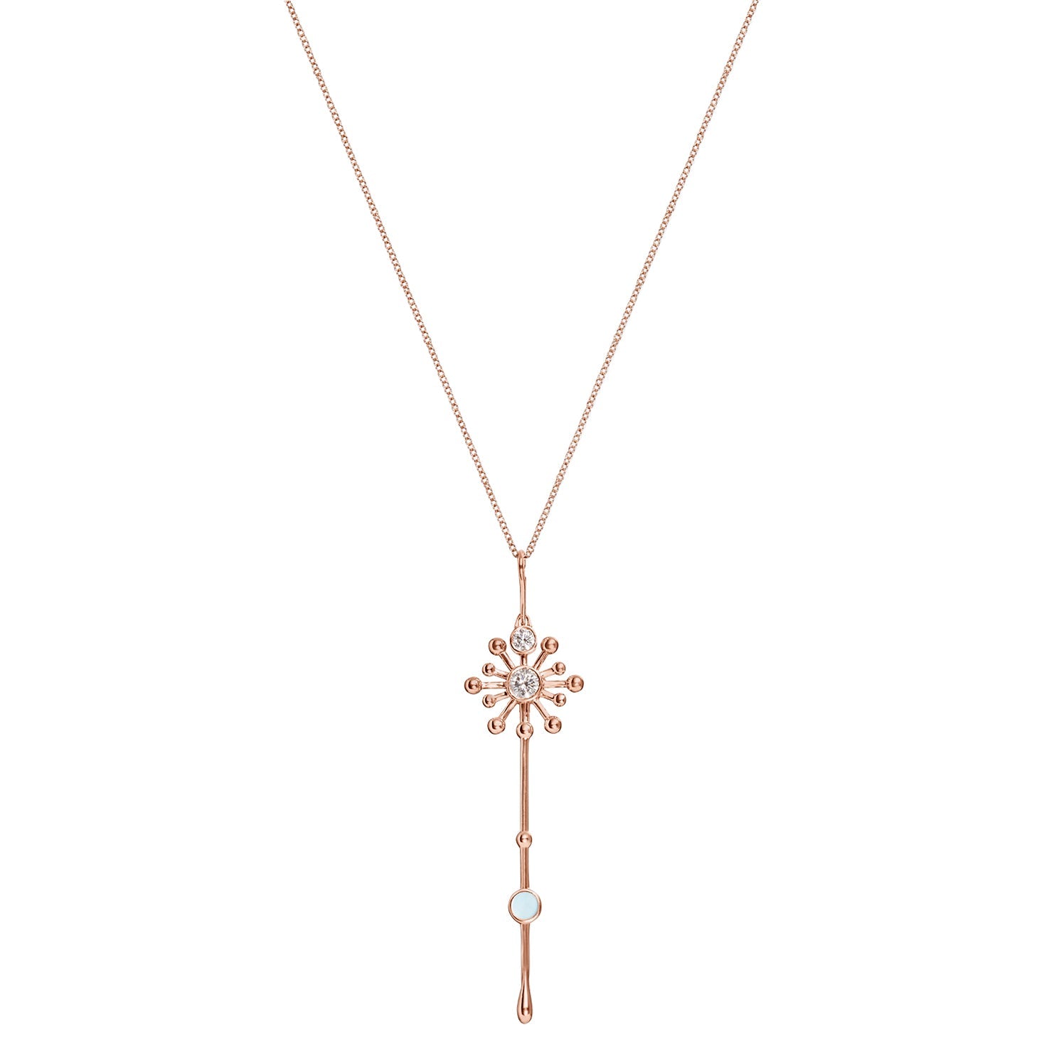 Light Wand Pendant in Rose Gold - Paz Lifestyle 