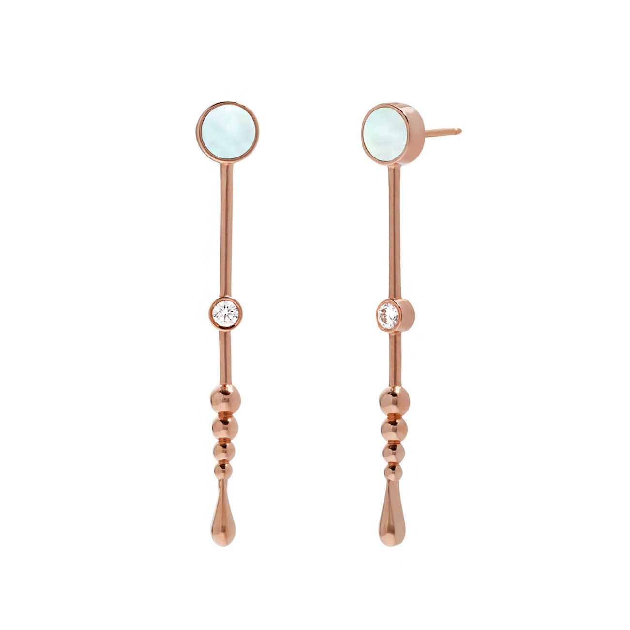 Loyalty Wand Earrings in Rose Gold - Paz Lifestyle 