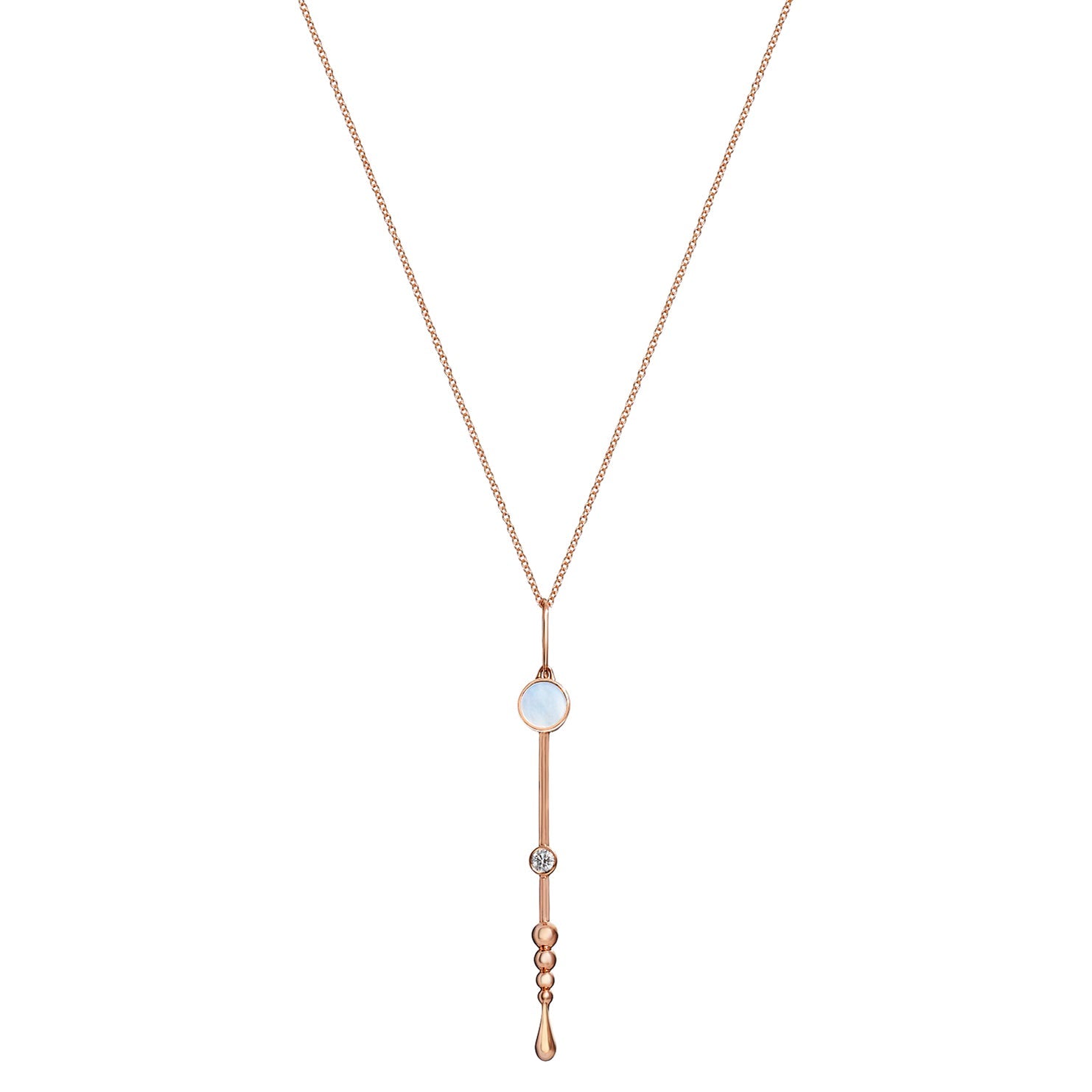 Loyalty Wand Pendant in Rose Gold