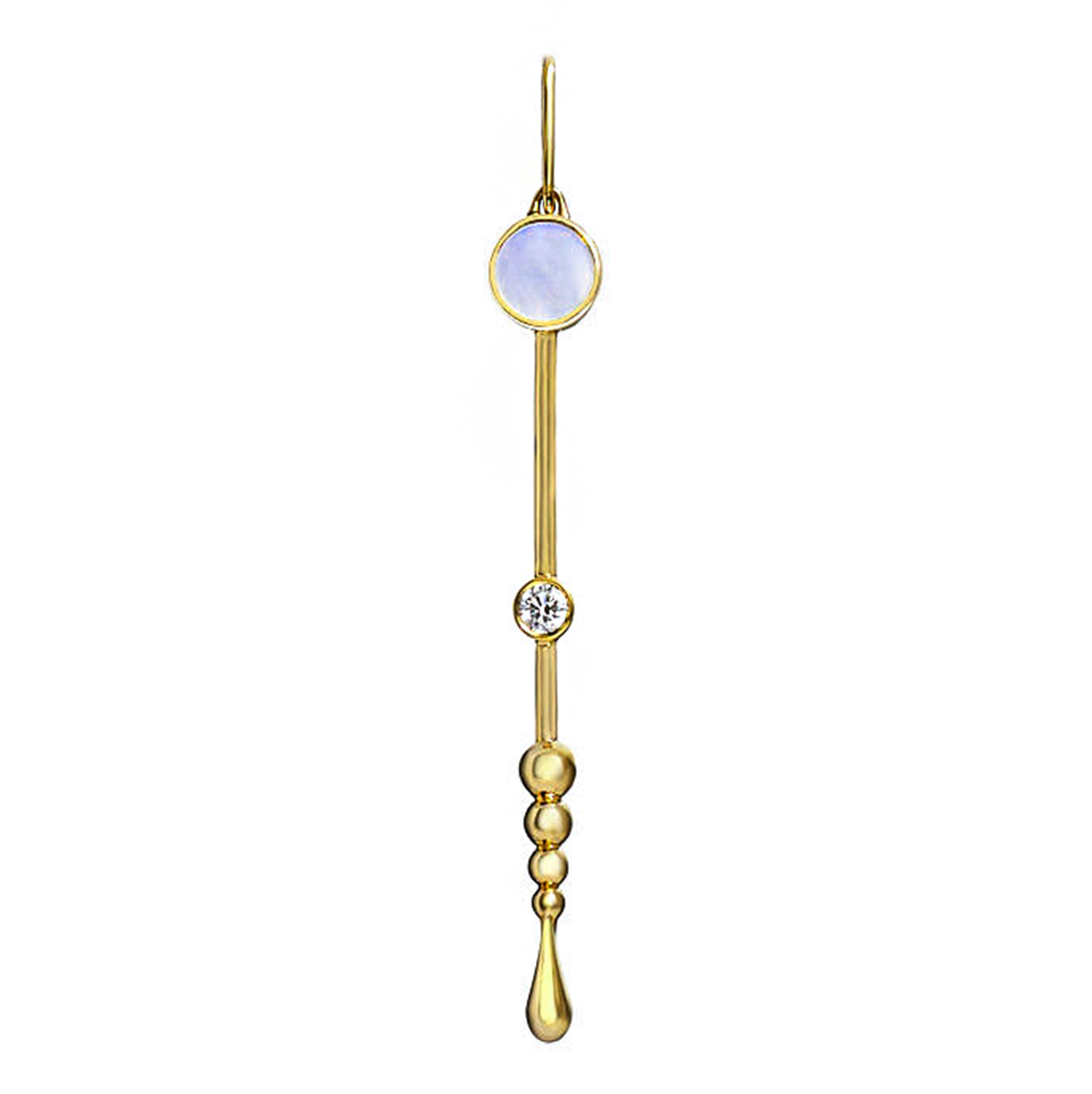 Loyalty Wand Pendant in 18k Yellow Gold - Paz Lifestyle 