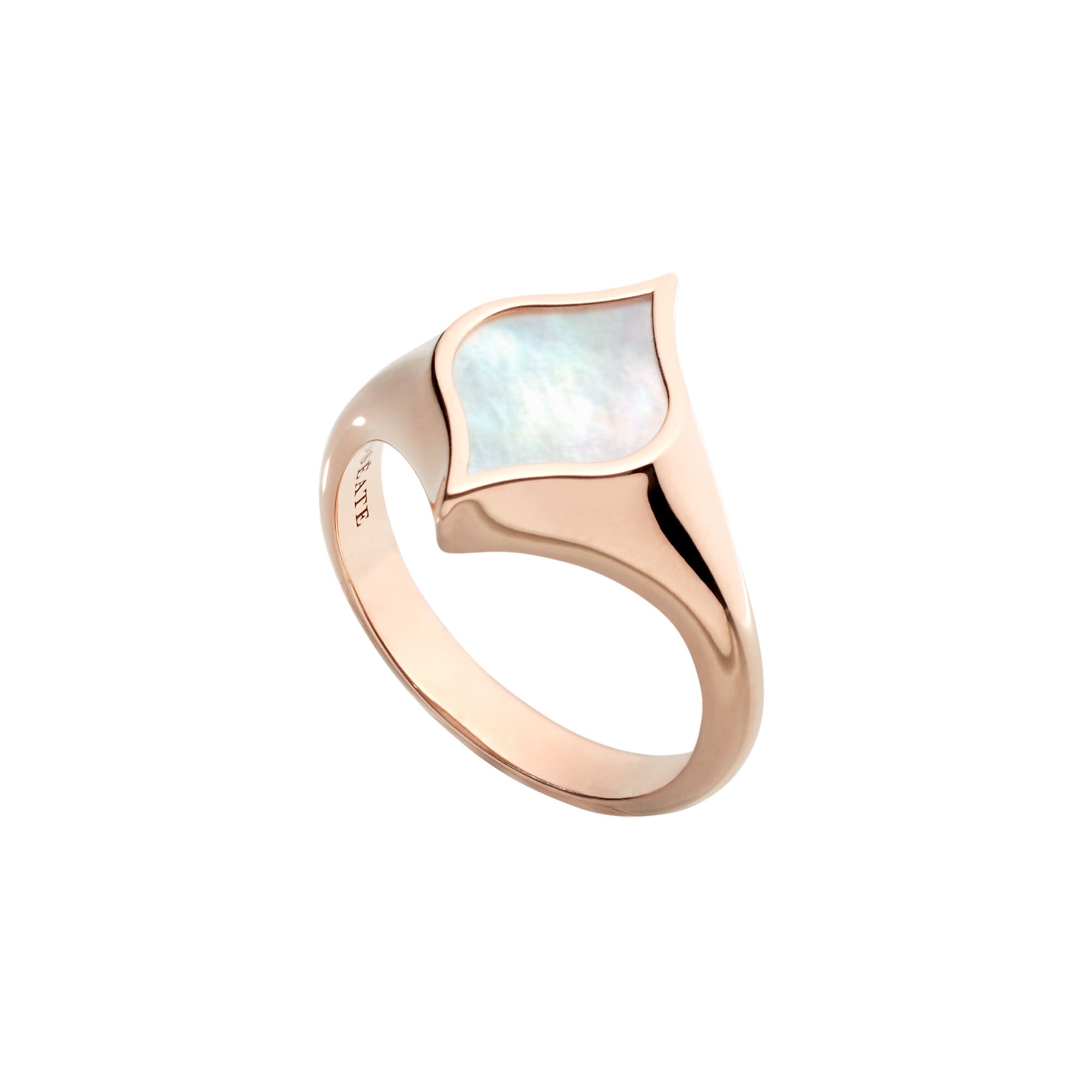 Unity Signet Ring 12mm in Rose Gold