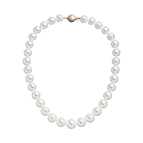 Australian South Sea Round Pearl Necklace in Rose Gold - Paz Lifestyle 