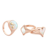 Unity Signet Ring 12mm in Rose Gold - Paz Lifestyle 