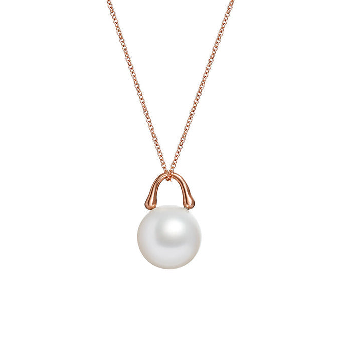 TreasureLock South Sea Pearl Pendant 12mm in Rose Gold