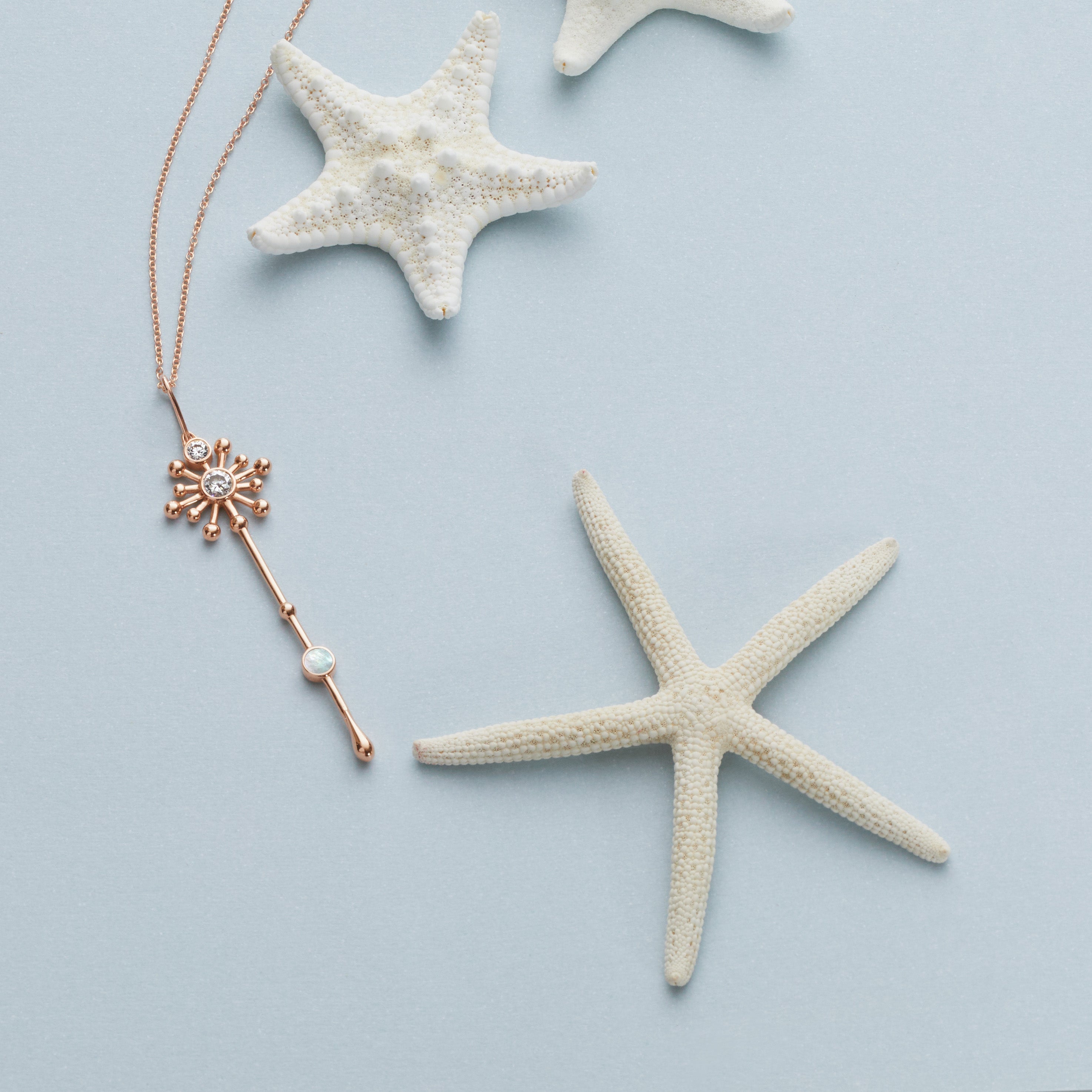 Light Wand Pendant in Rose Gold
