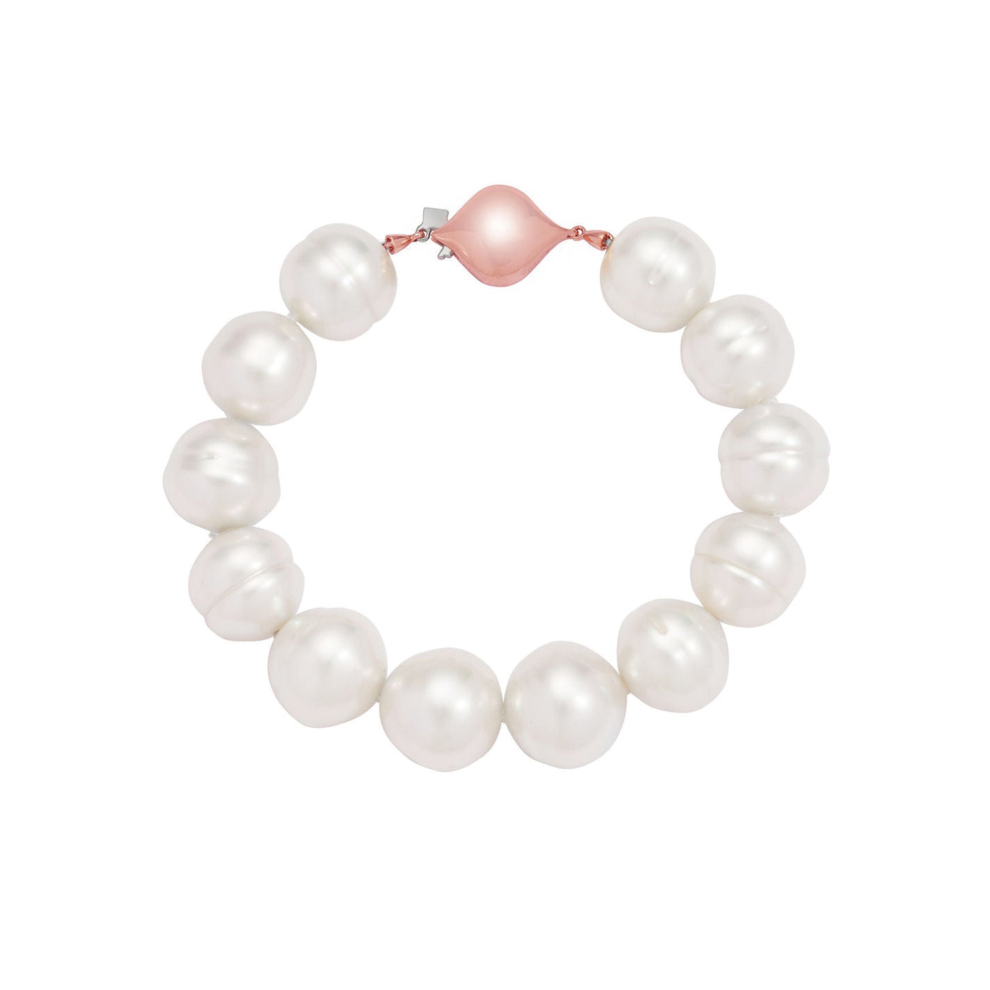 Australian South Sea Circle Pearl Bracelet in Rose Gold - Paz Lifestyle 