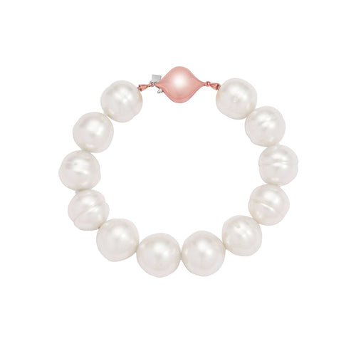 Australian South Sea Circle Pearl Bracelet in Rose Gold - Paz Lifestyle 
