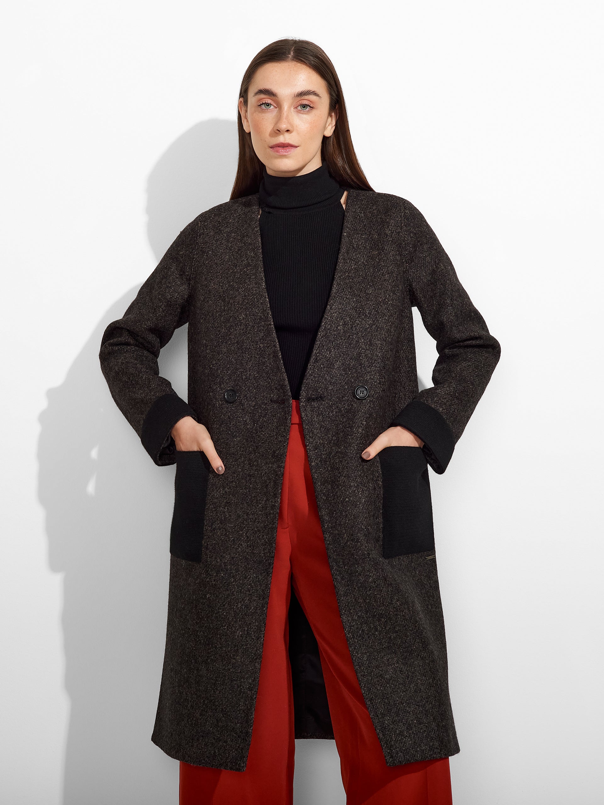 Zeyad Coat Lana And Baby Alpaca Color Brown