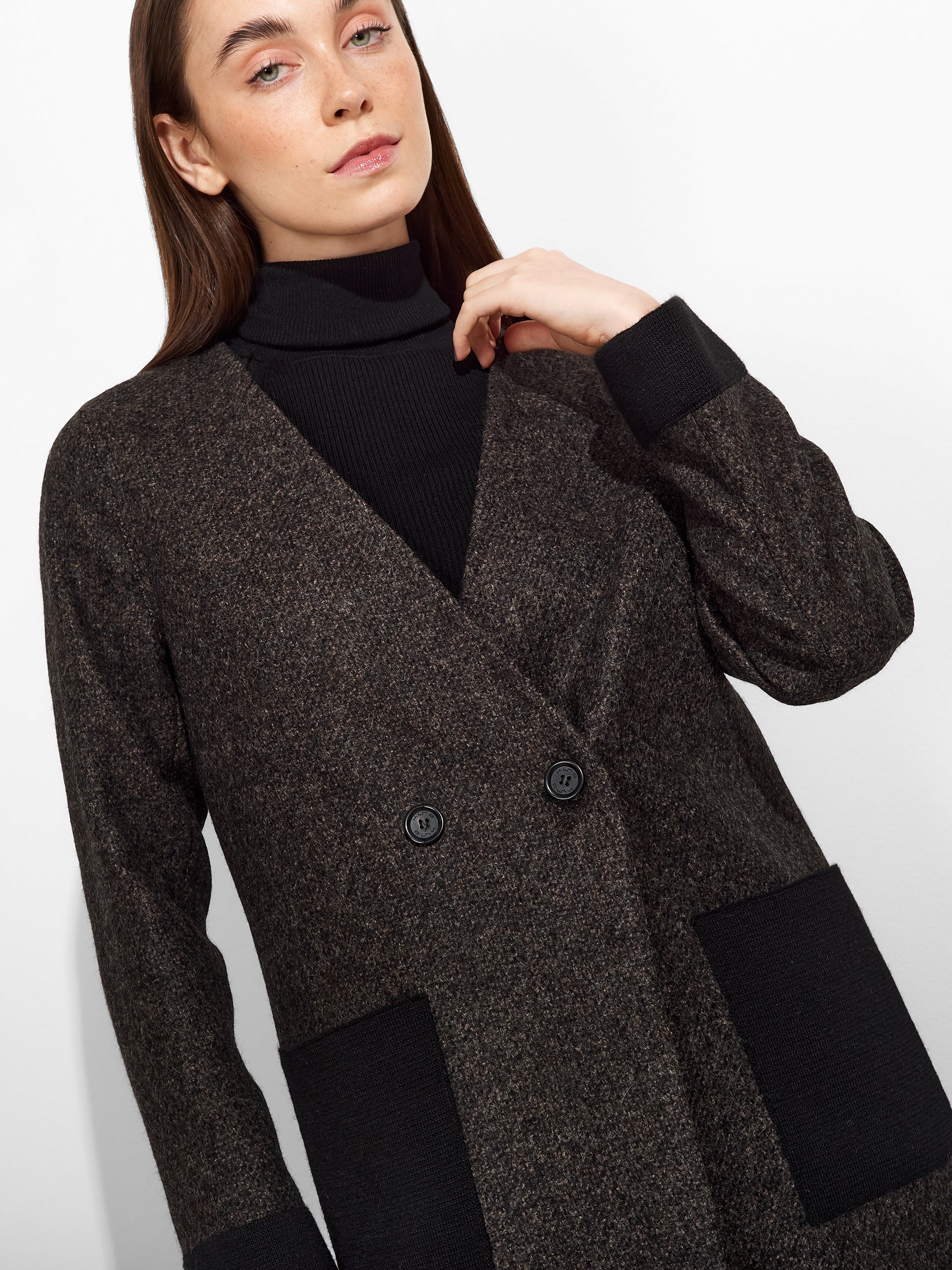 Zeyad Coat Lana And Baby Alpaca Color Brown