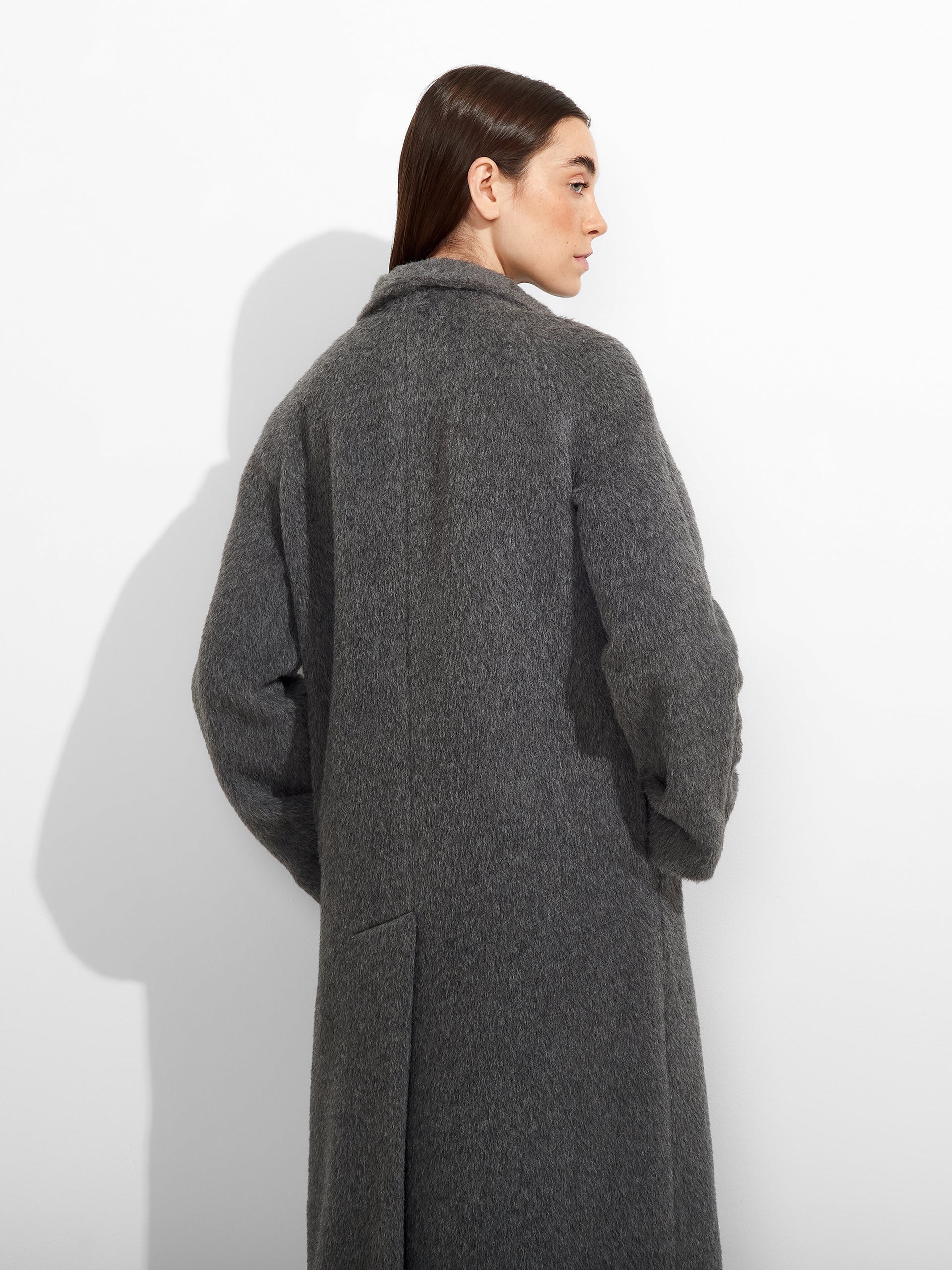 Zurich Coat Suri Alpaca Color Grey - Paz Lifestyle 