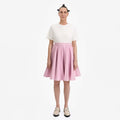 Denim Pleated Mini Skirt - Paz Lifestyle 