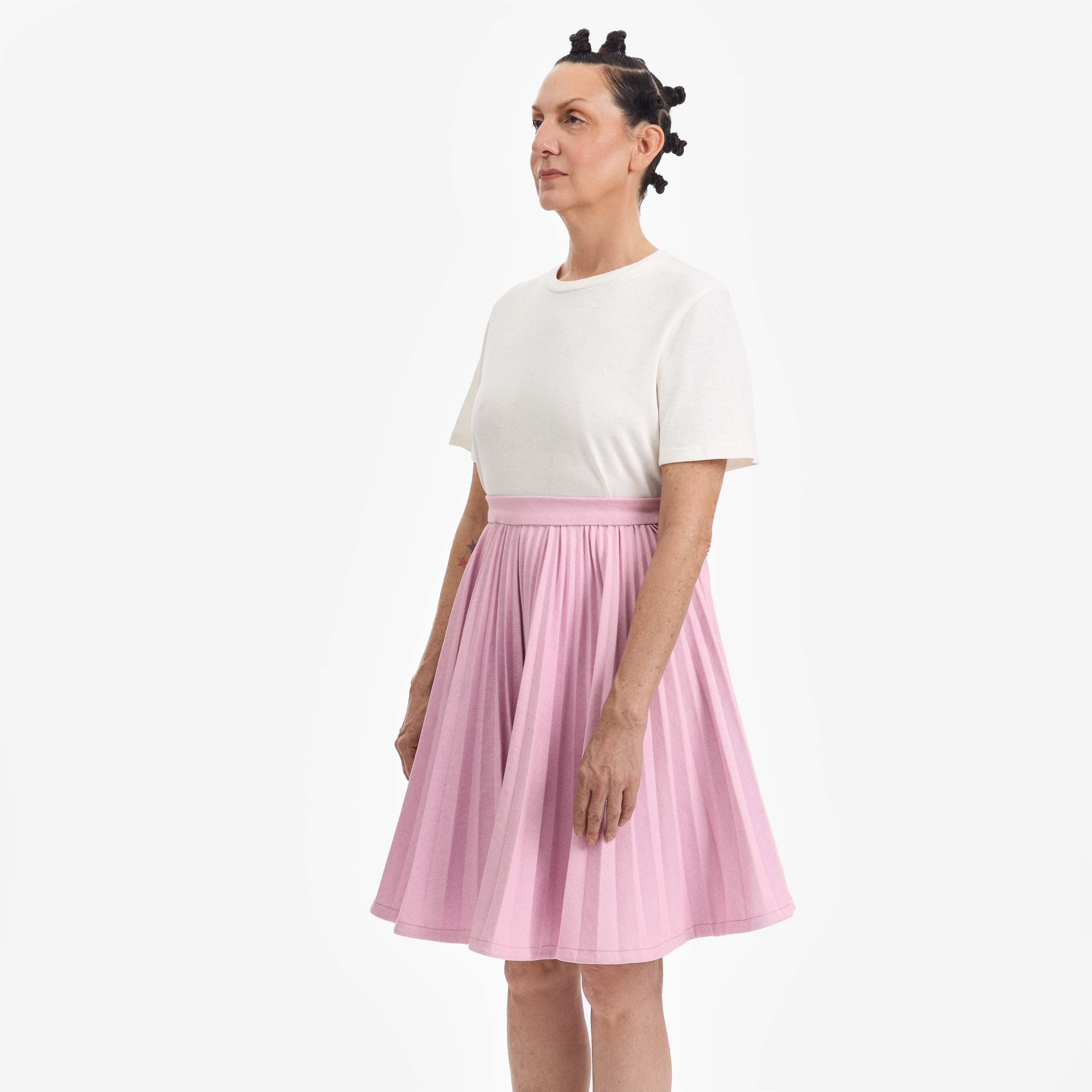 Denim Pleated Mini Skirt - Paz Lifestyle 