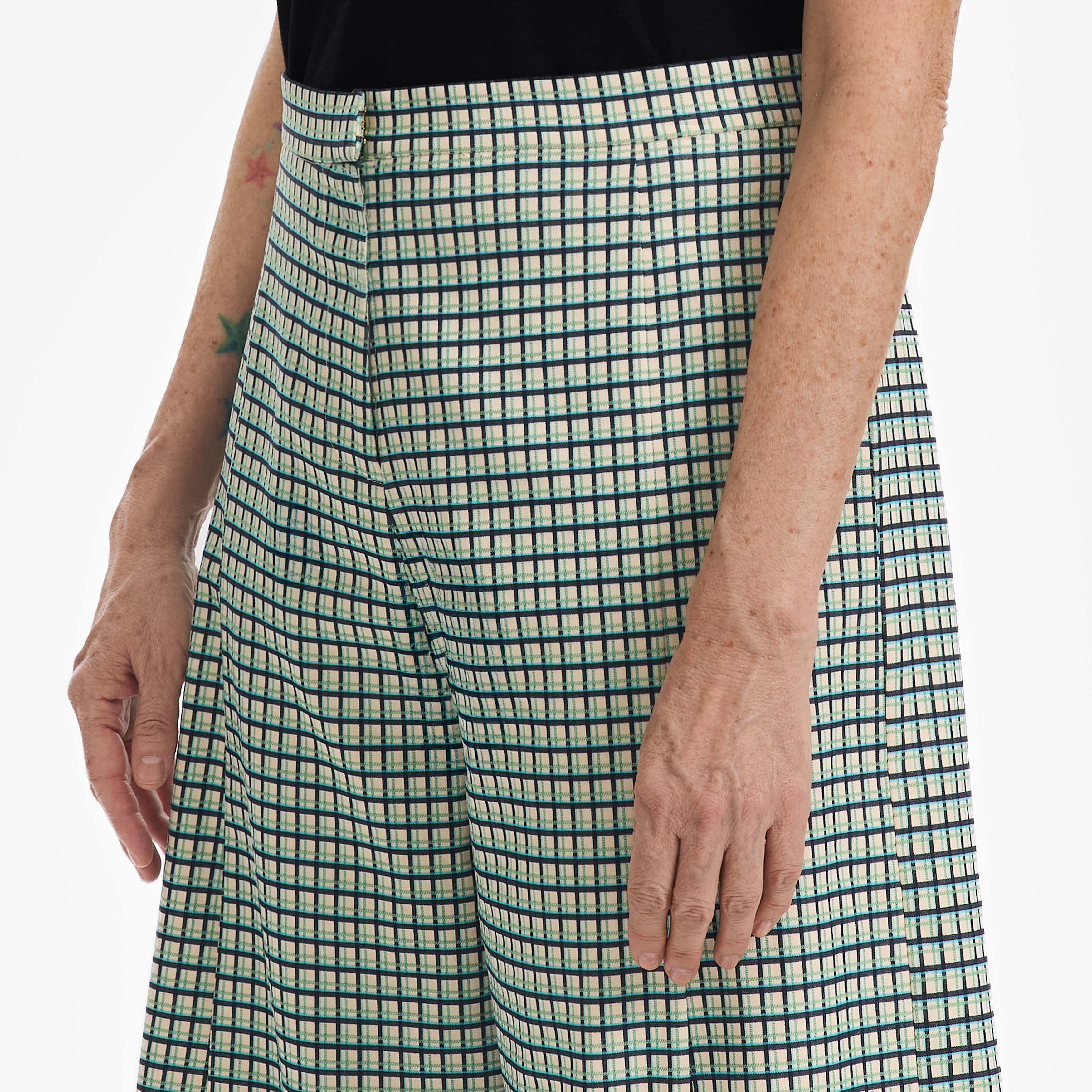 Plaid Wide Leg Pants - Paz Lifestyle 