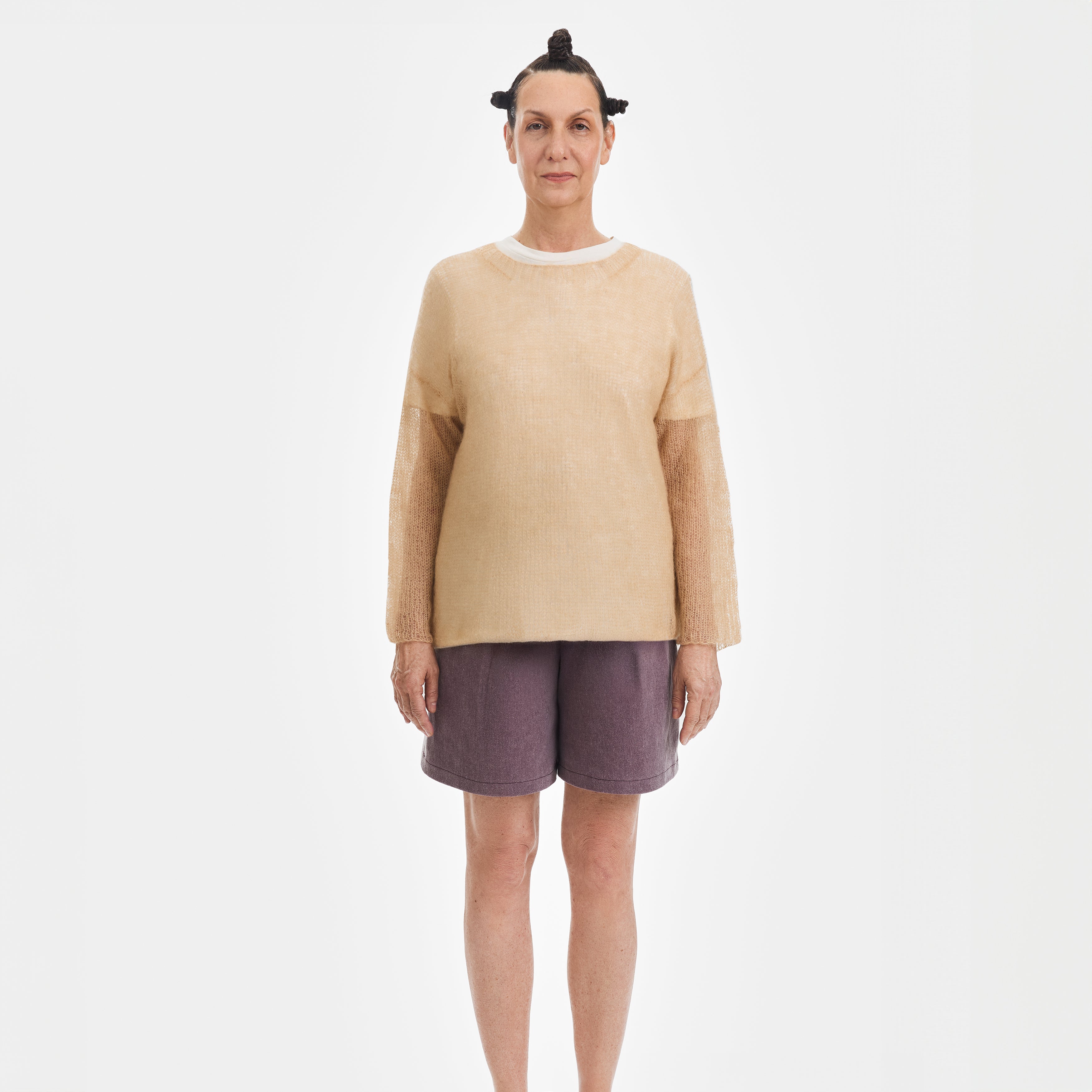 Tan Mohair Pullover - Paz Lifestyle 