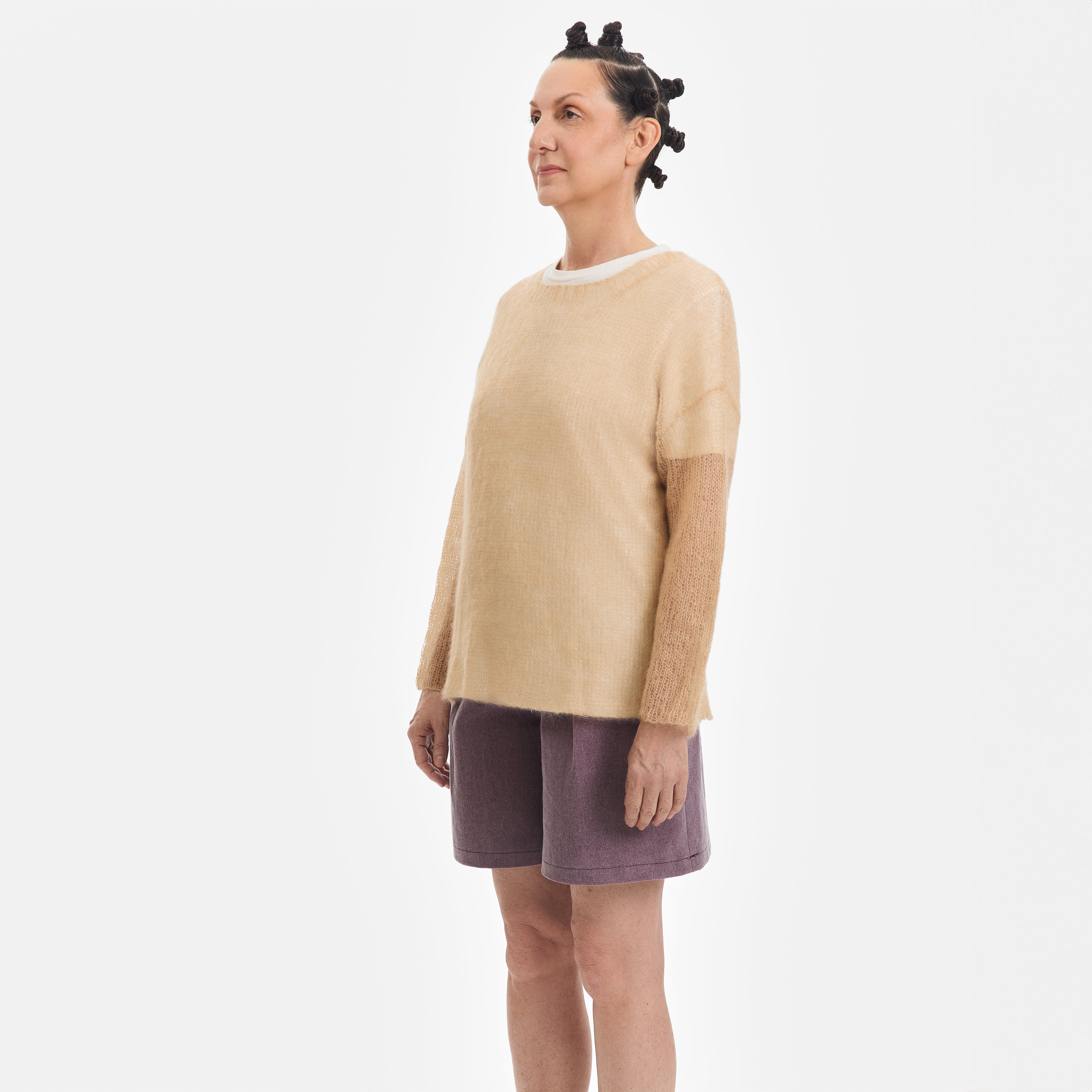 Tan Mohair Pullover - Paz Lifestyle 