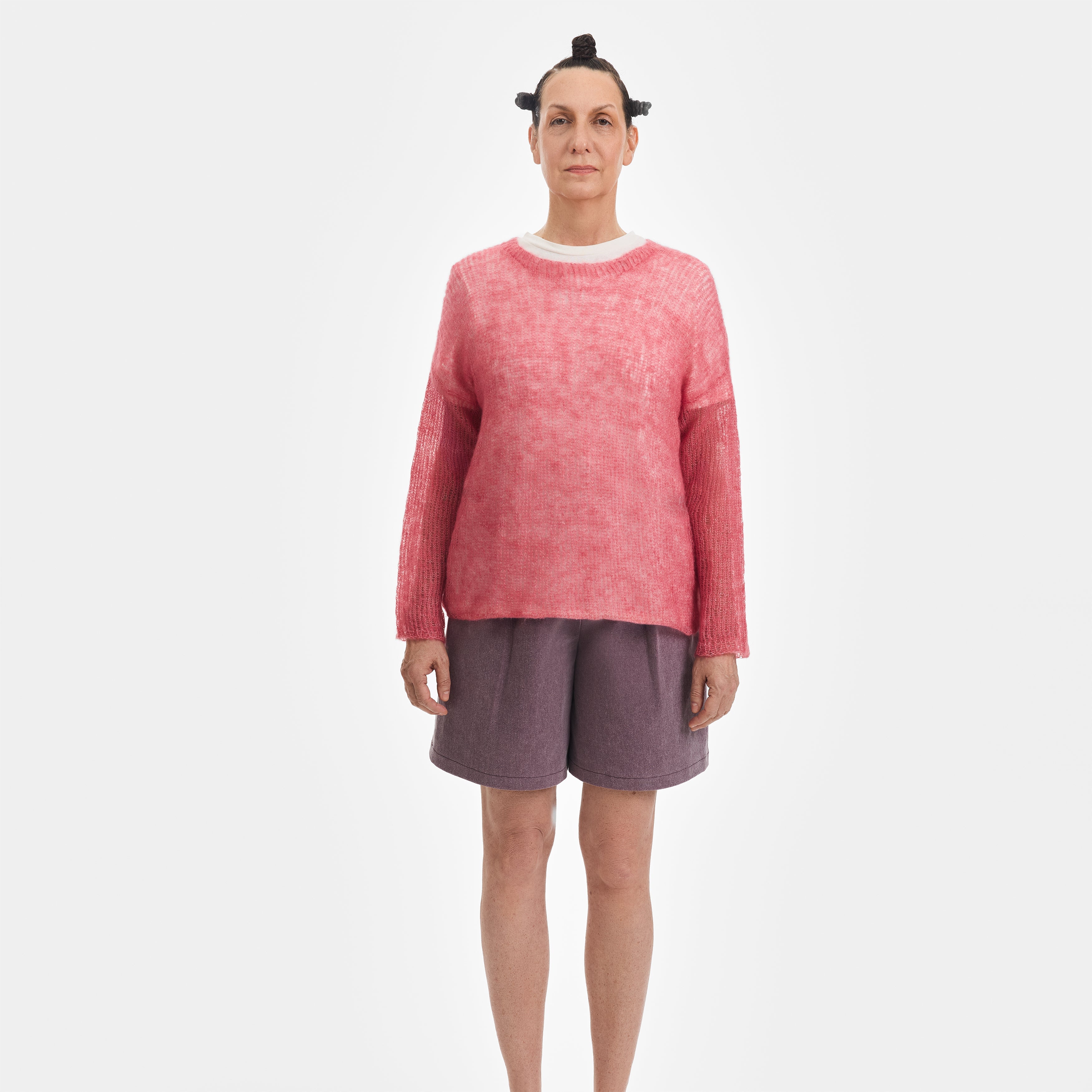 Pink Mohair Pullover - Paz Lifestyle 