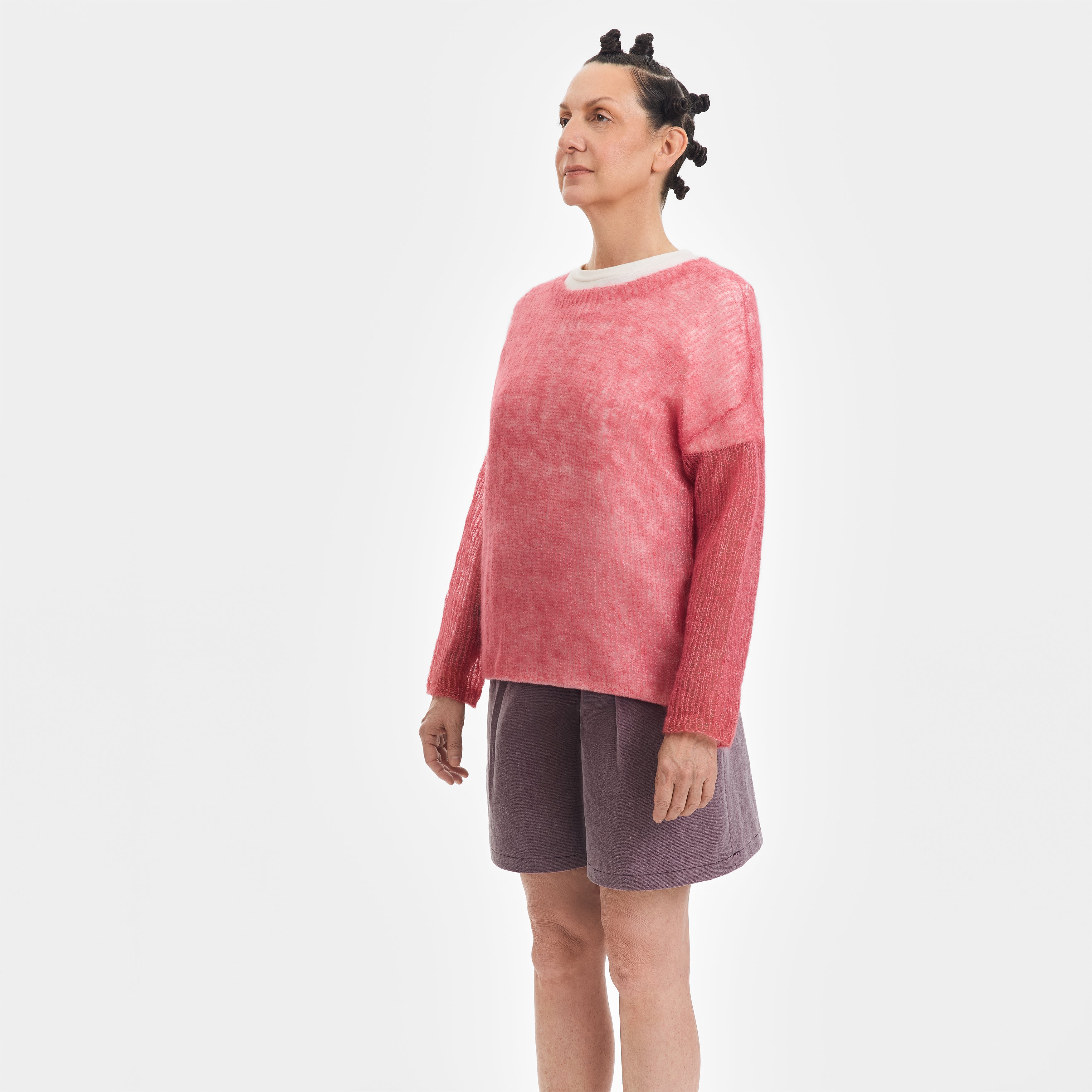 Pink Mohair Pullover - Paz Lifestyle 