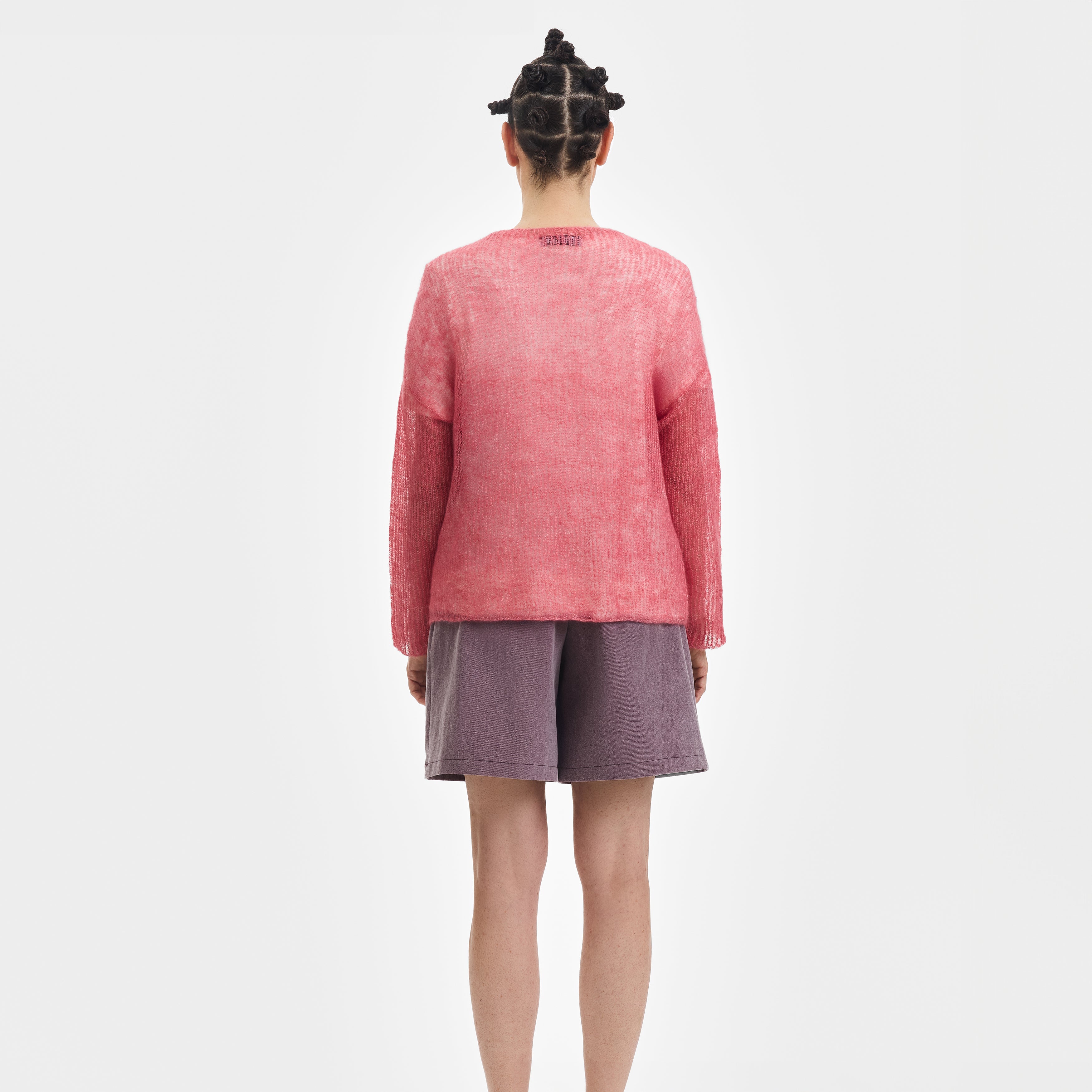 Pink Mohair Pullover - Paz Lifestyle 