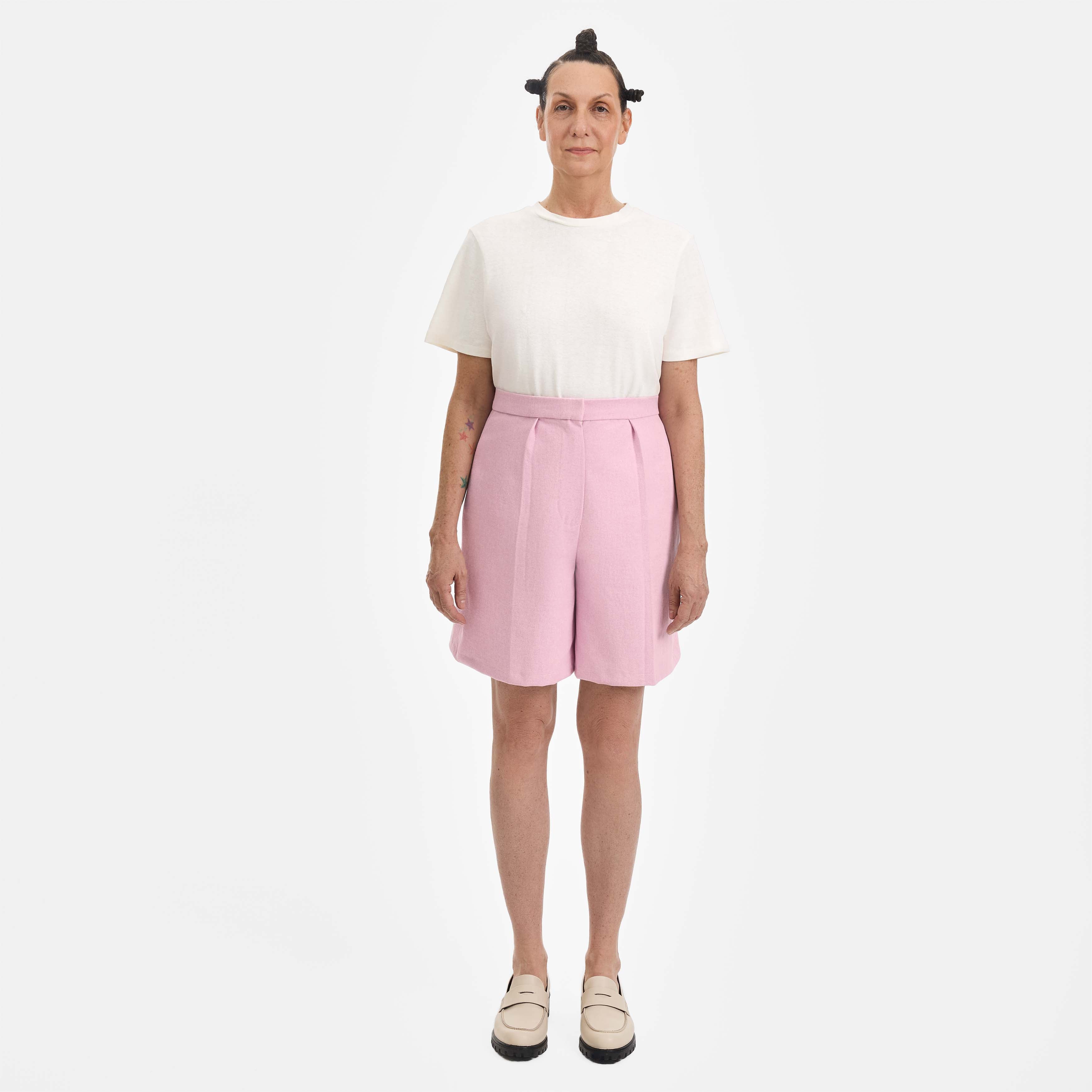 Pink Denim Safari Shorts - Paz Lifestyle 