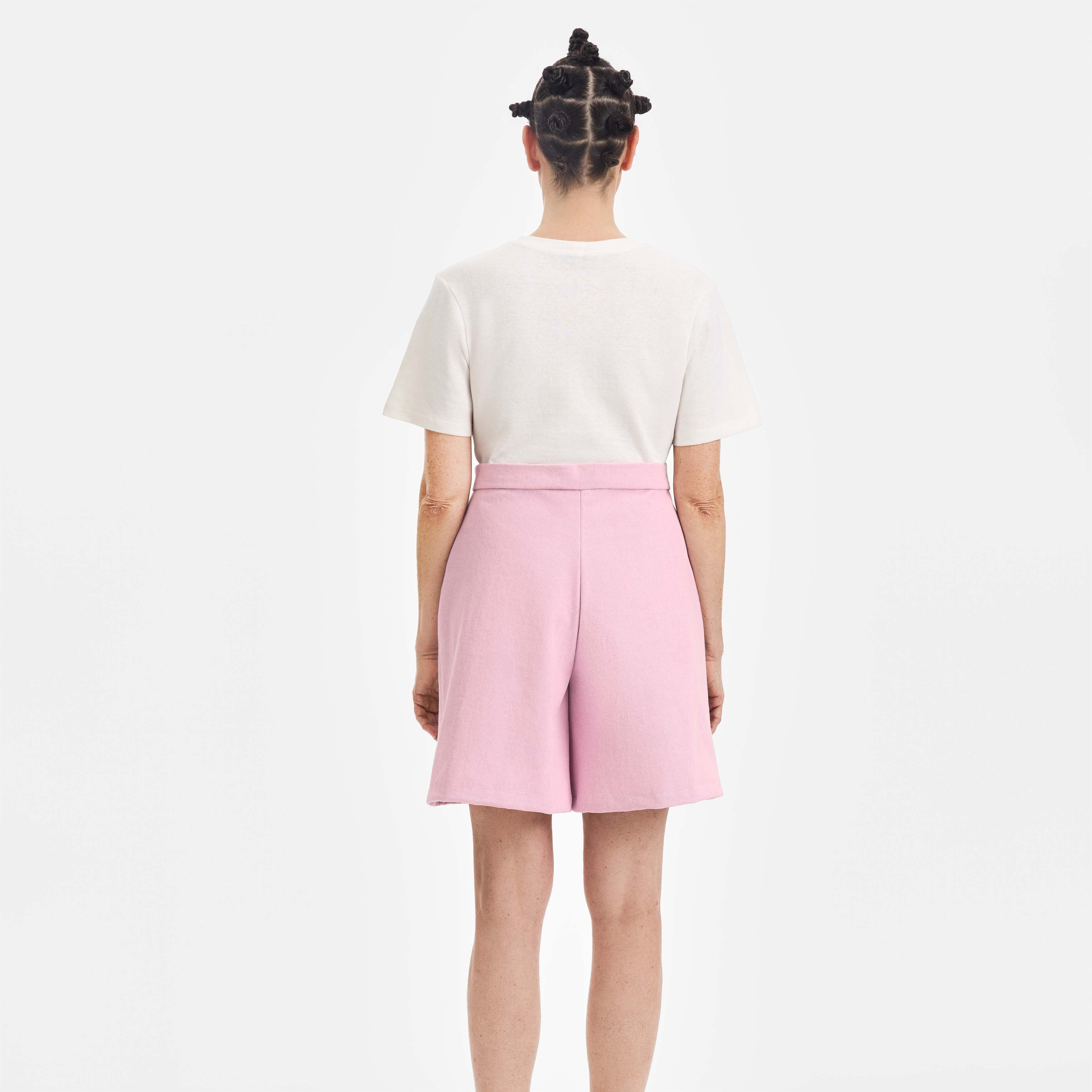 Pink Denim Safari Shorts - Paz Lifestyle 