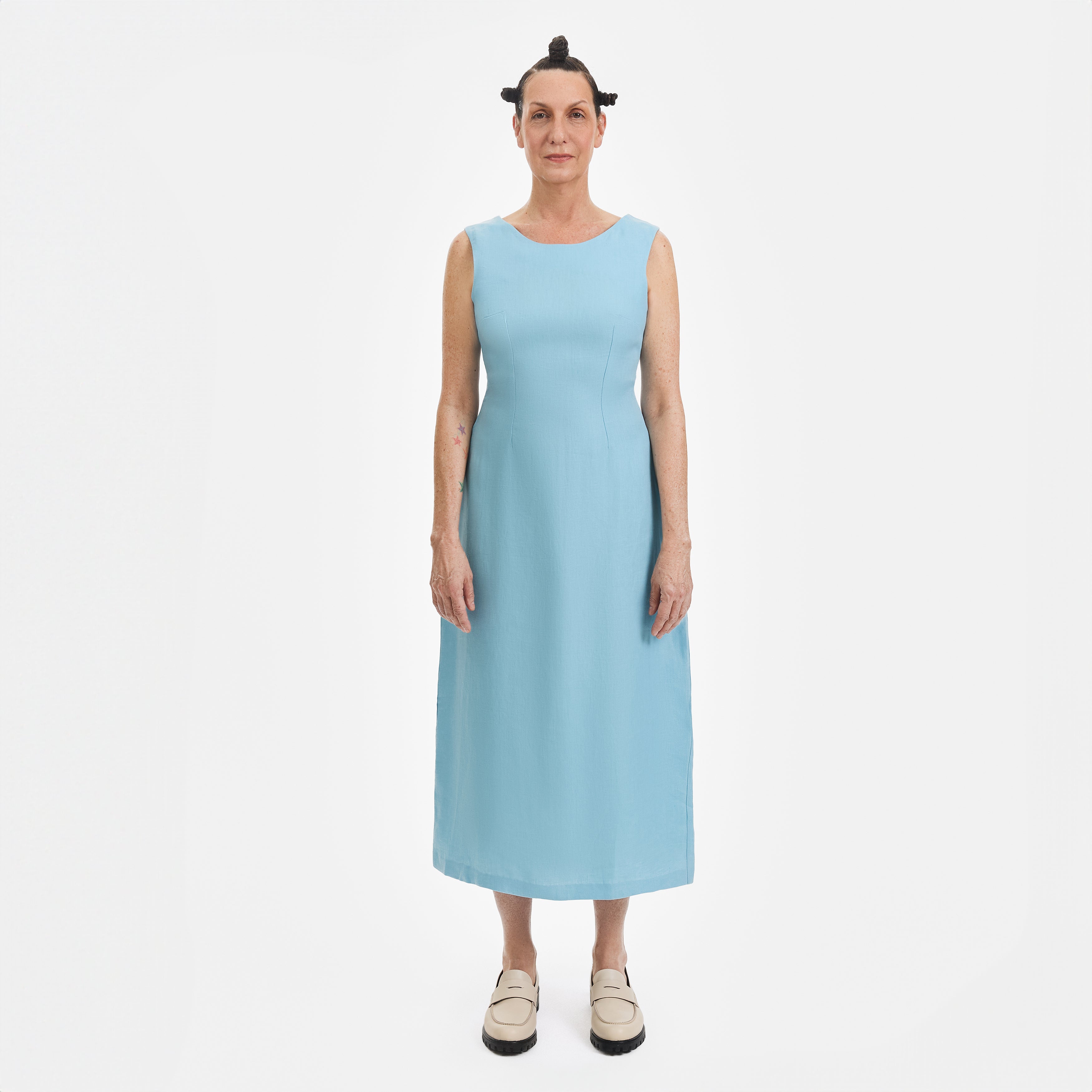 Linen Midi Dress - Paz Lifestyle 