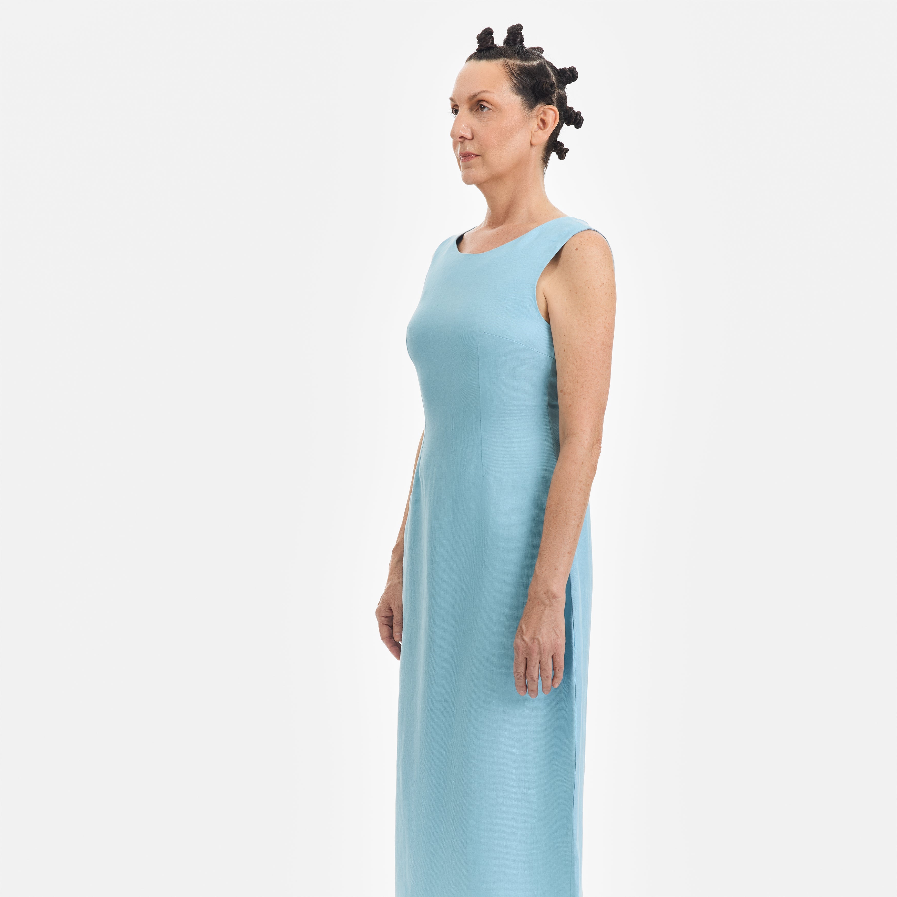 Linen Midi Dress - Paz Lifestyle 