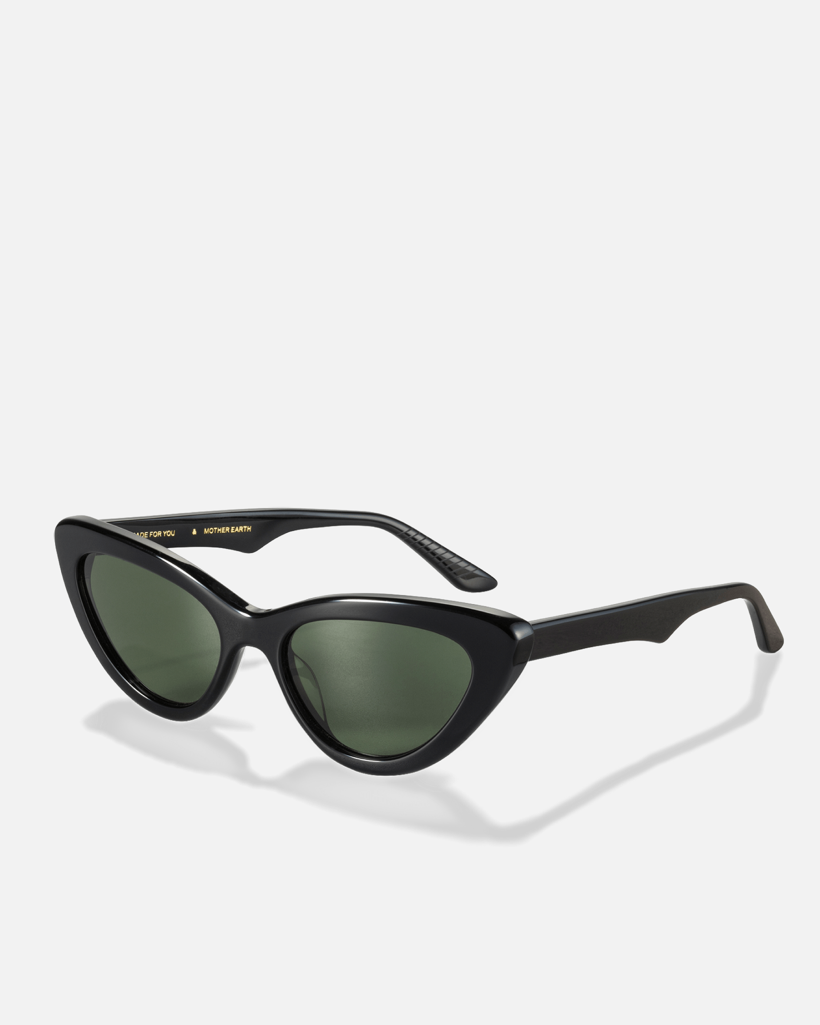 NONI Bio-Acetate Cat Eye Sunglasses for Men & Women | Black | Sunnies Collection | OLLU