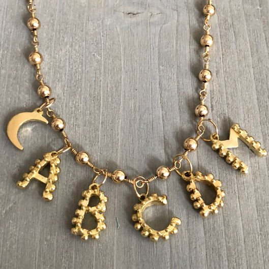 BOHEME "T" INITIAL CHARM rts - Paz Lifestyle 