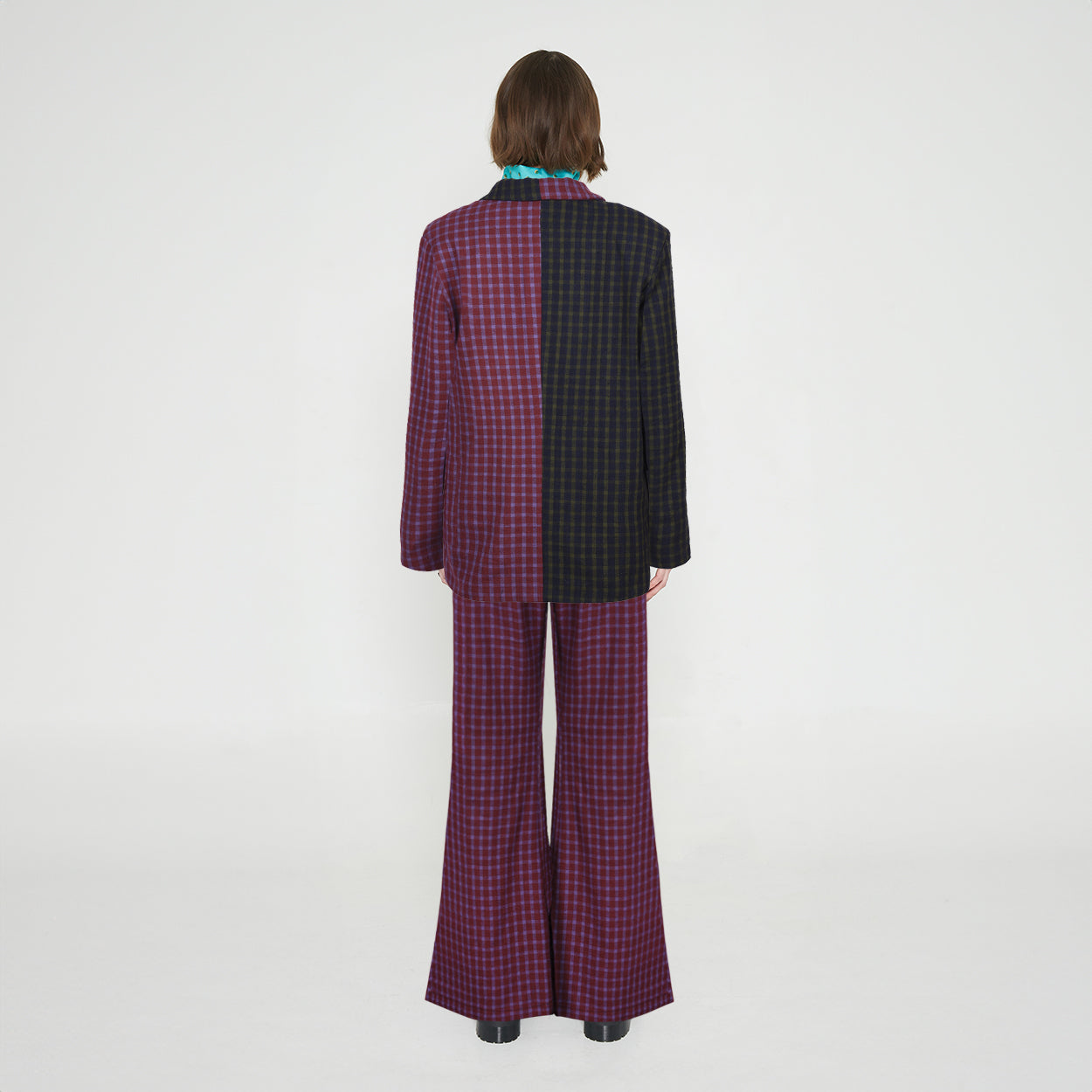 Plaid Split Jacket - Paz Lifestyle 