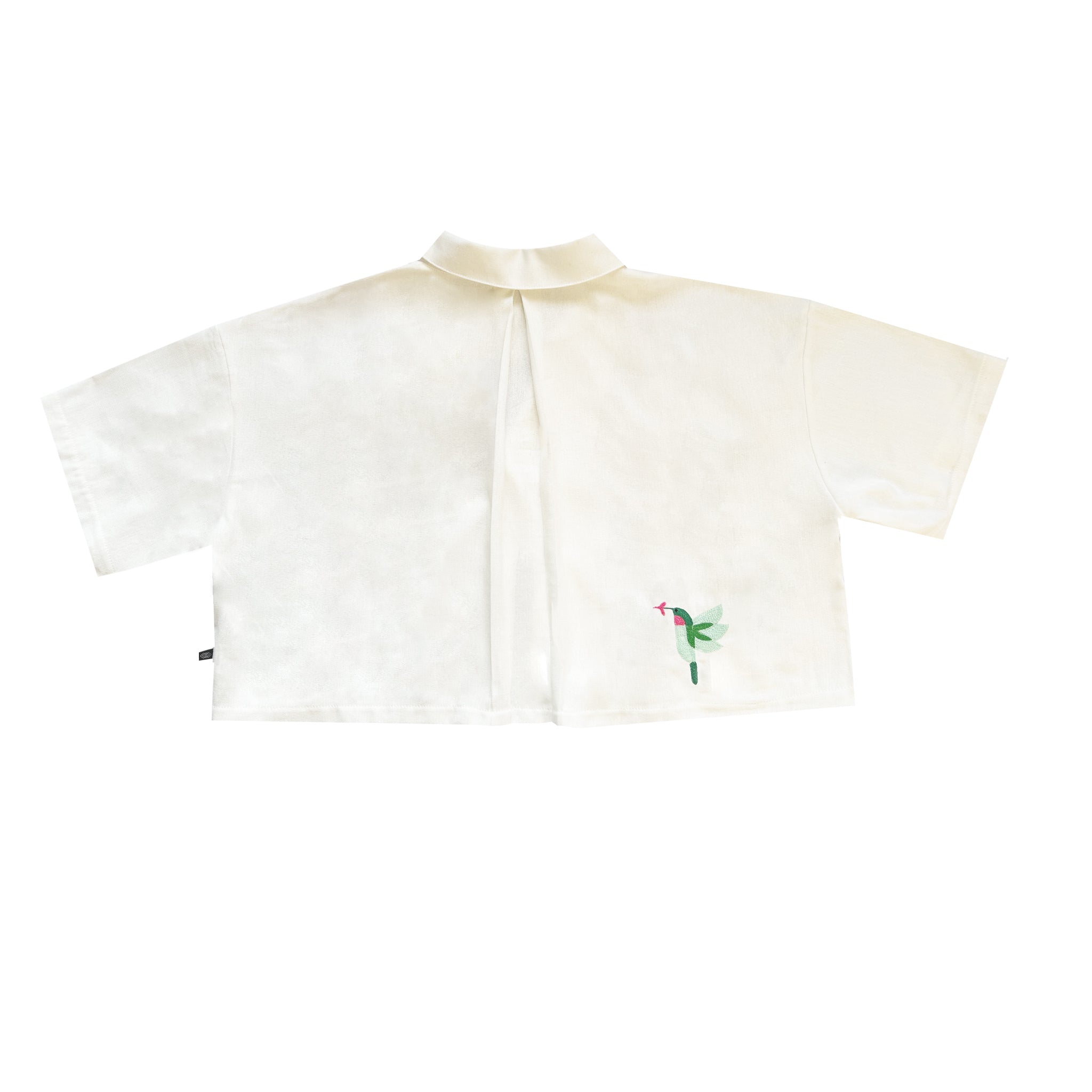 AGUSTINA - HUMMINGBIRDS CROP SHIRT - NOQA KASHANI COLLECTION - Paz Lifestyle 