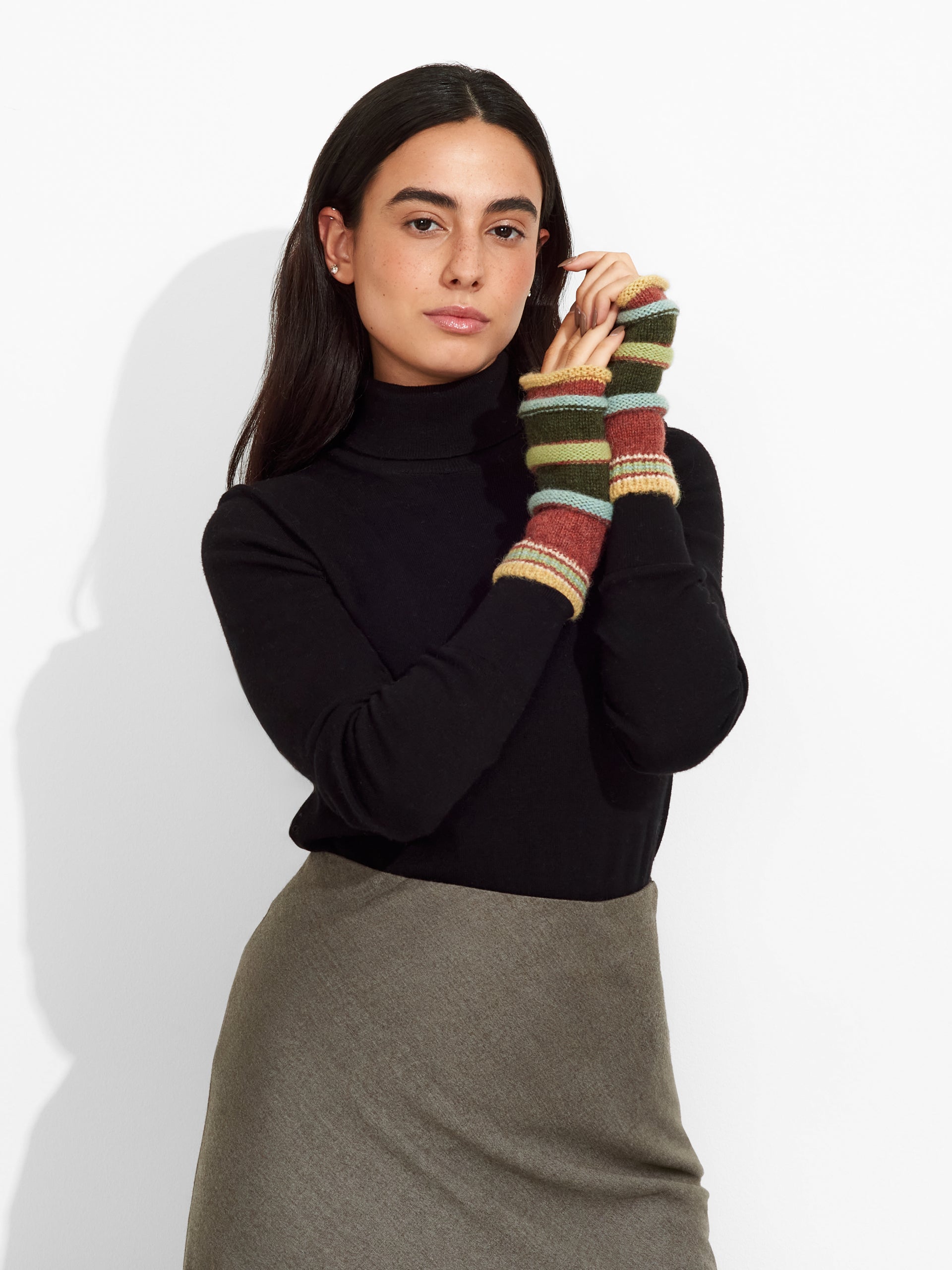 Zanni Gloves Baby Alpaca Color Red