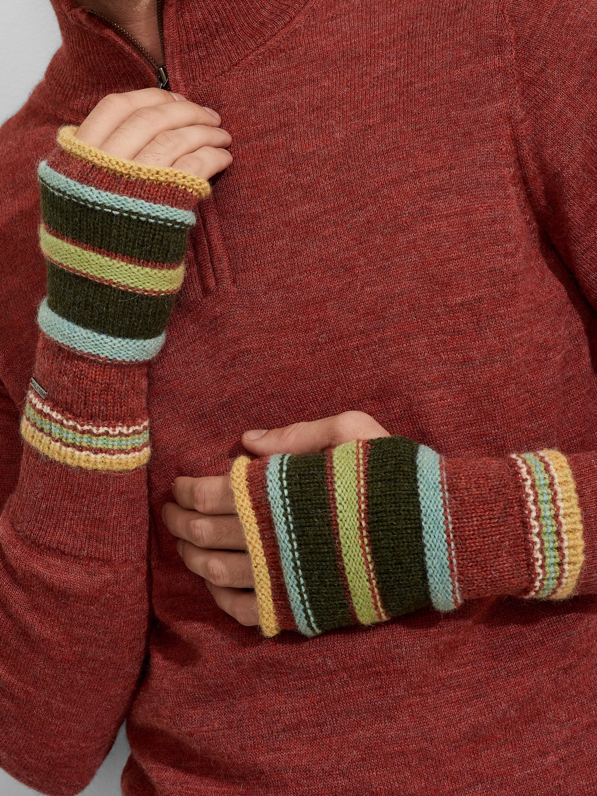 Zanni Gloves Baby Alpaca Color Red