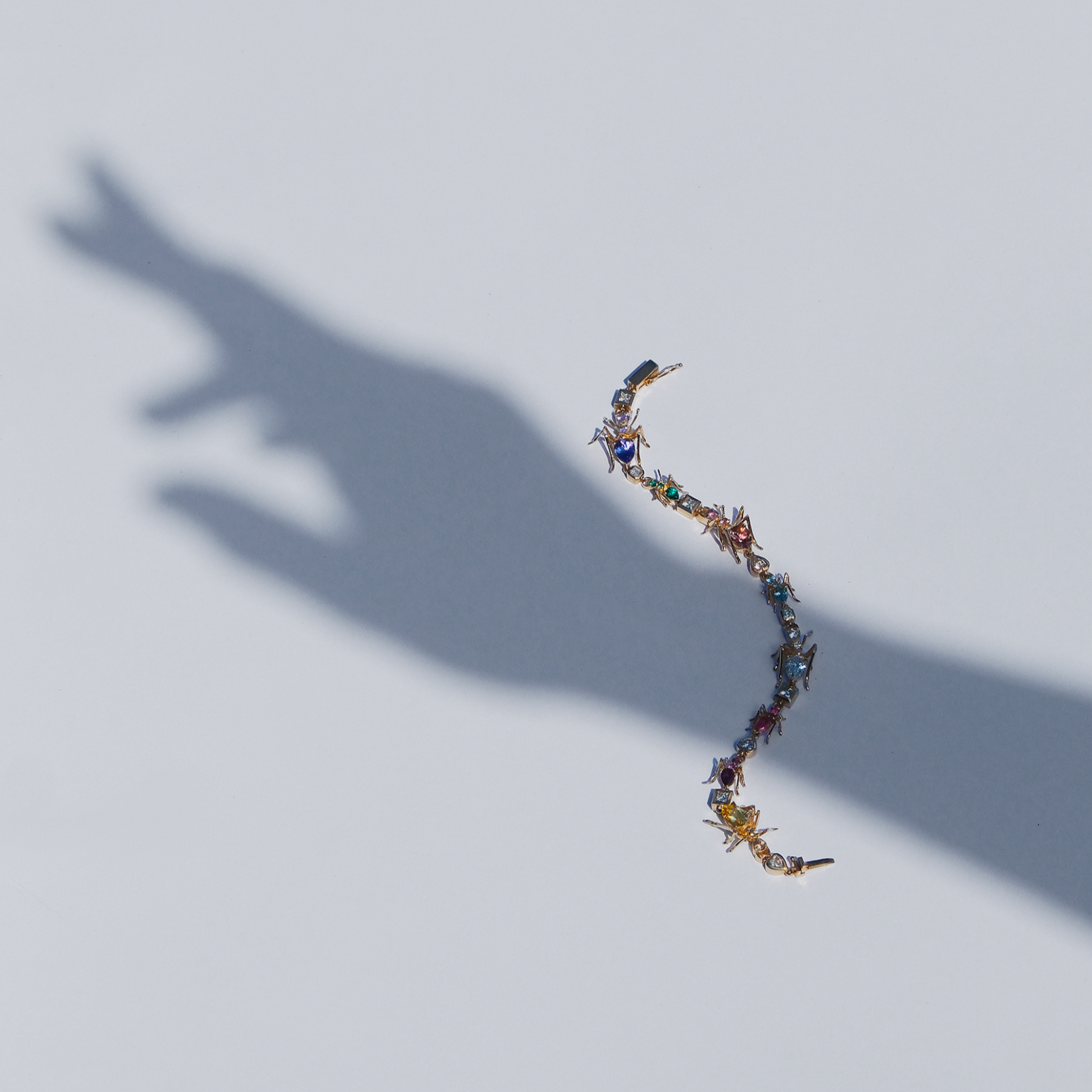 Ant Tennis Bracelet in Yellow Gold - Paz Lifestyle 