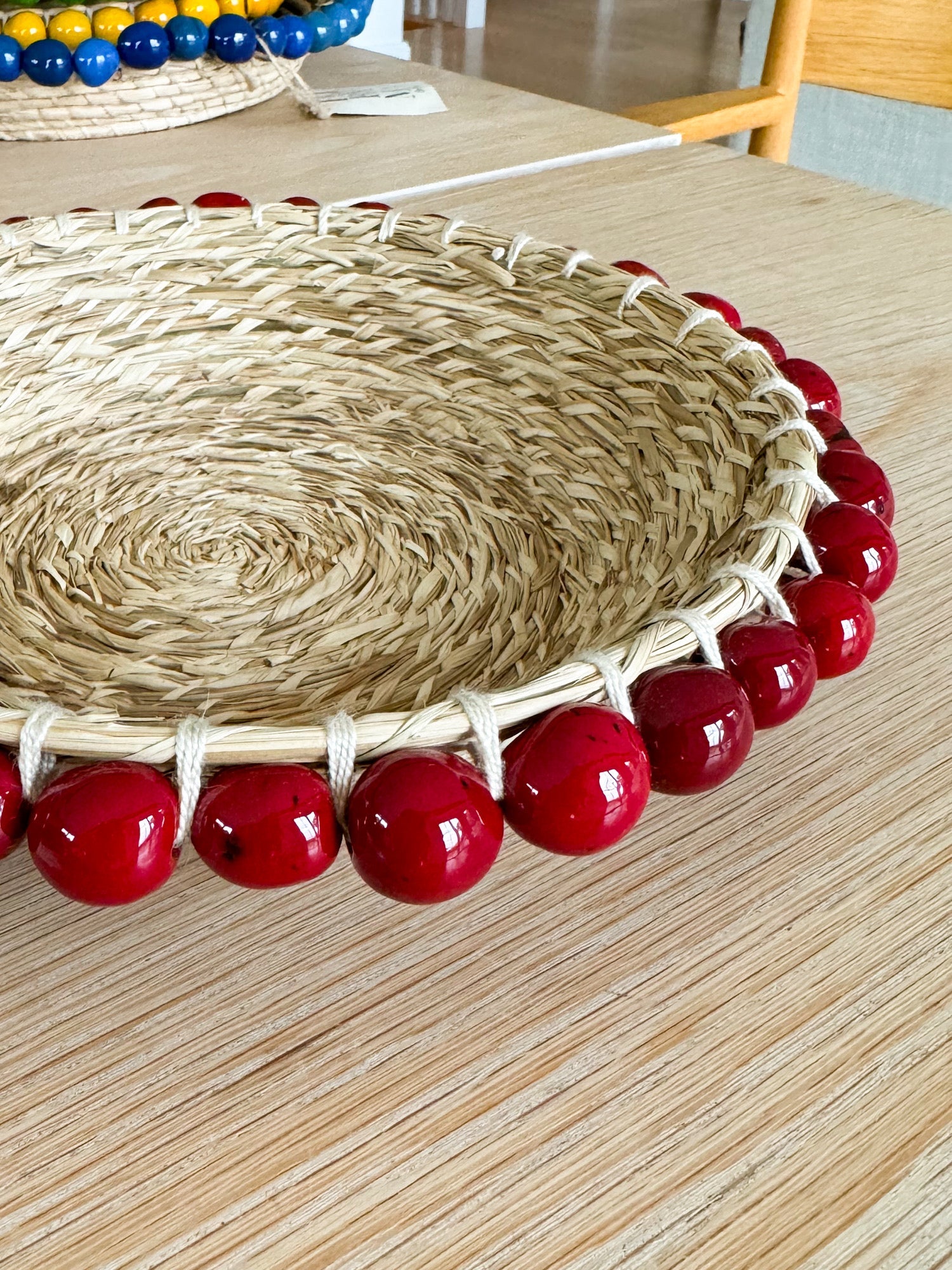 Teiruma - Fruit  Basket with Tawa Seeds Red