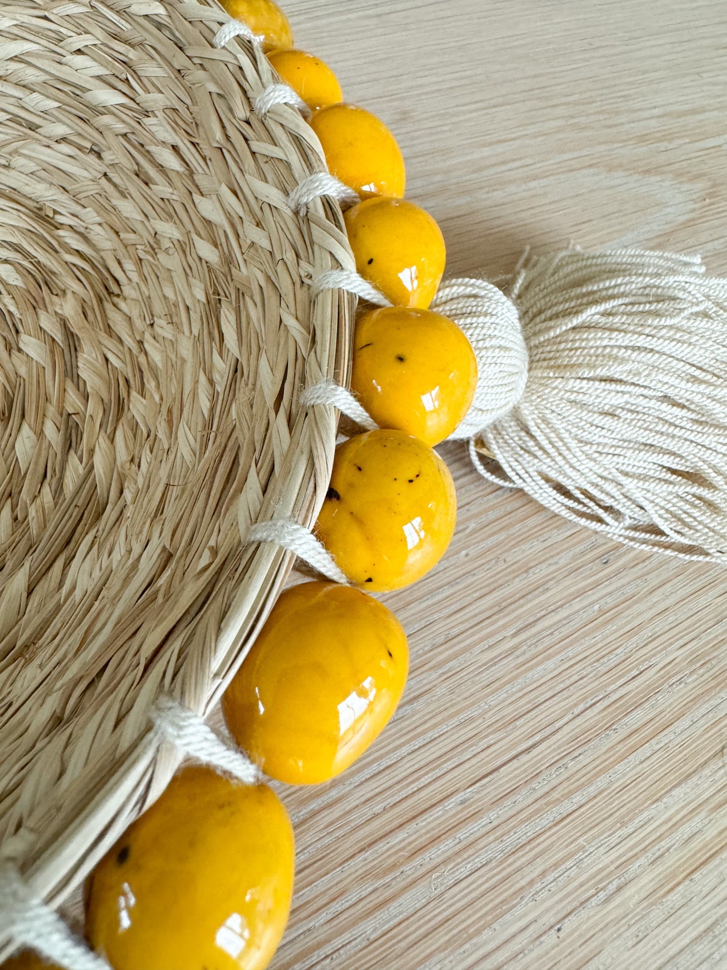 Teiruma - Fruit  Basket with Tawa Seeds Yellow