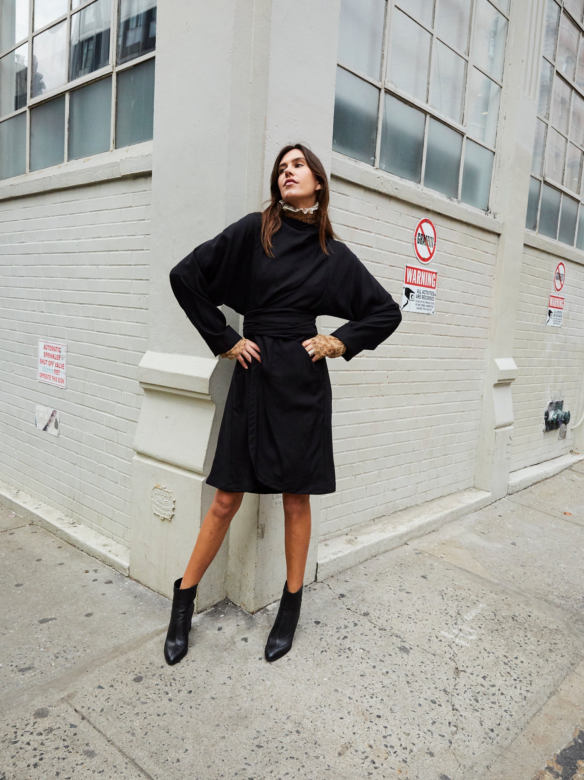 women kimono jacket black