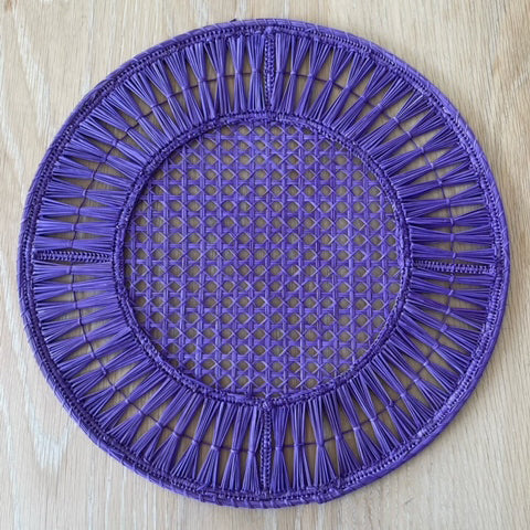 NEW Usiacurí Iraca Placemats (Set of 4) - VIOLET - Paz Lifestyle 