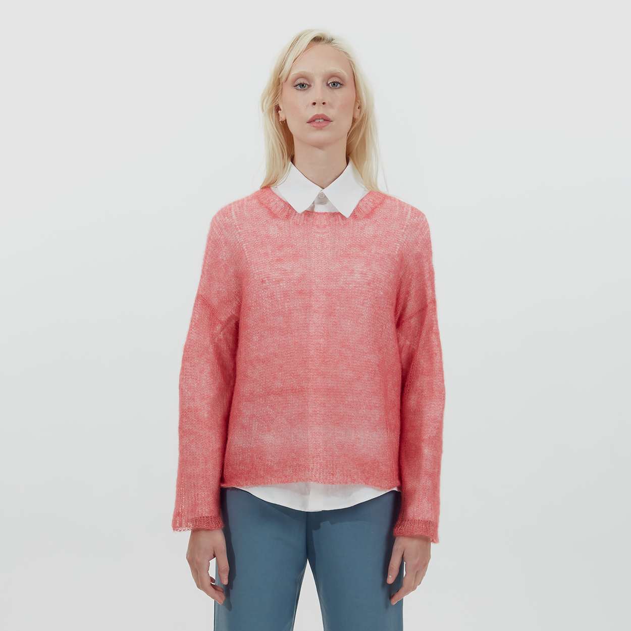 Pink Mohair Pullover - Paz Lifestyle 
