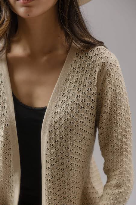 PUSHA Cardigan 100% Organic Pima Cotton